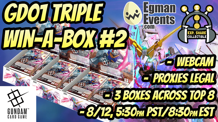 Egman Event’s Gundam Card Game GD01 Triple Win A Box #2