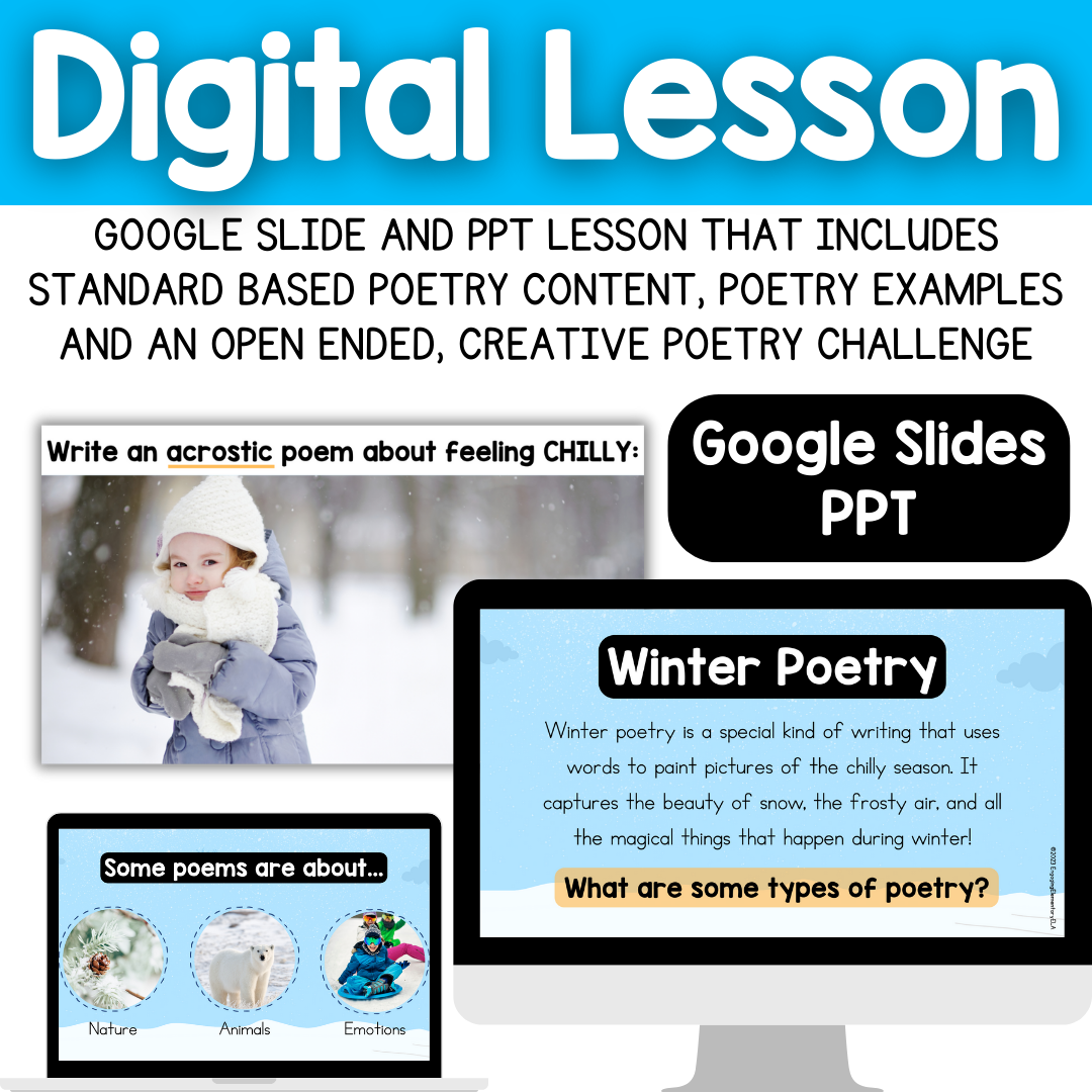 Poetry Activities Digital Activities