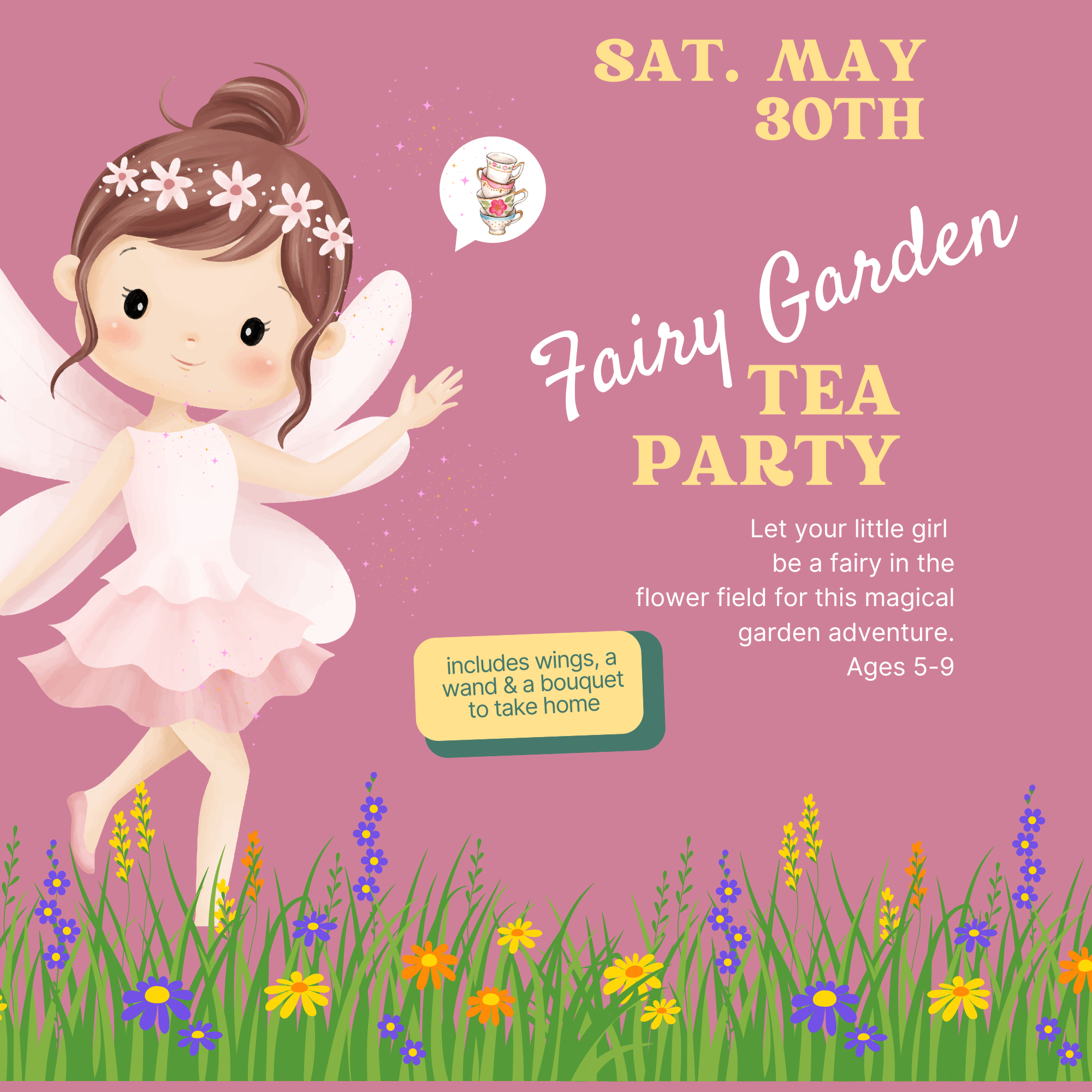 Fairy Garden Tea Party for children