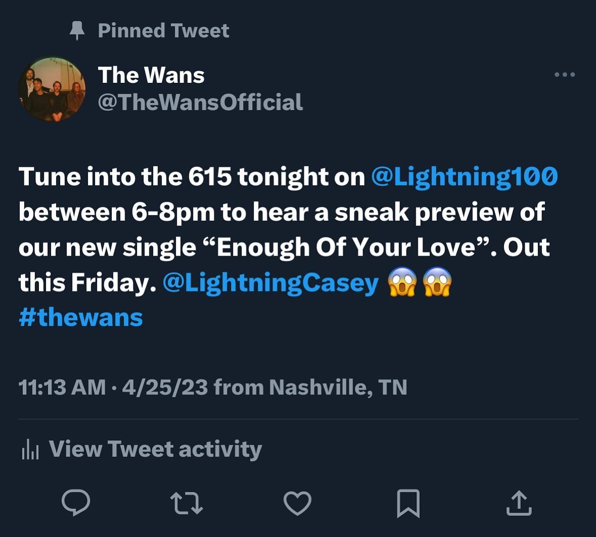 Tune in tonight! If you don&rsquo;t want to wait until Friday that is&hellip;😏😏 @lightning100 #thewans