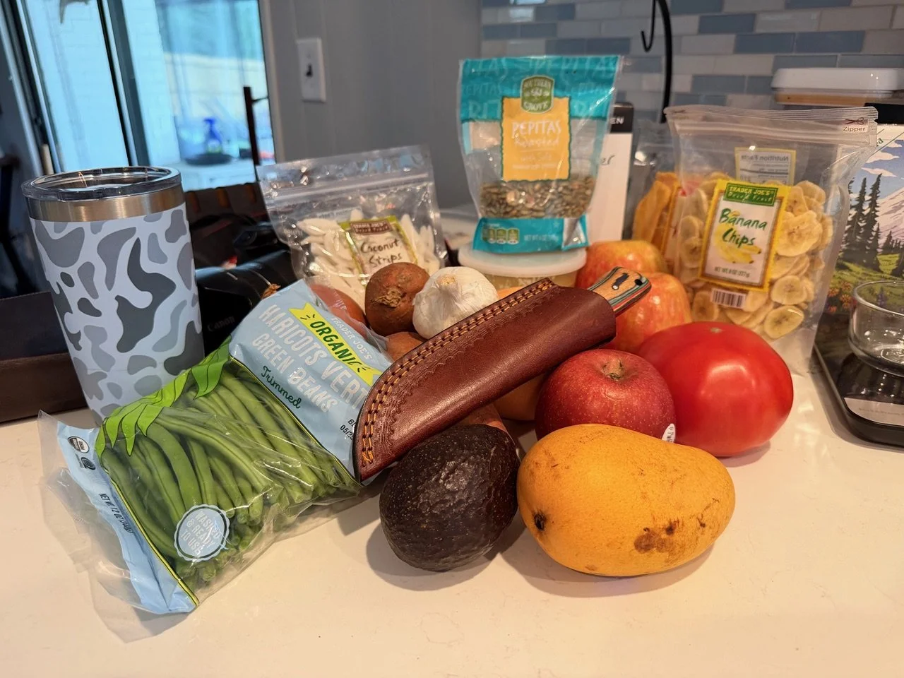 Behind the pantry door