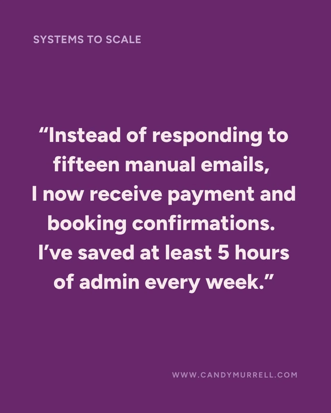 Stop spending hours with people who will NEVER pay you. 

Taz had 100+ Google reviews and a reputation spreading faster than she could monetise. 

Every enquiry looked identical until she&rsquo;d spent 20 minutes finding out who was an ideal client a