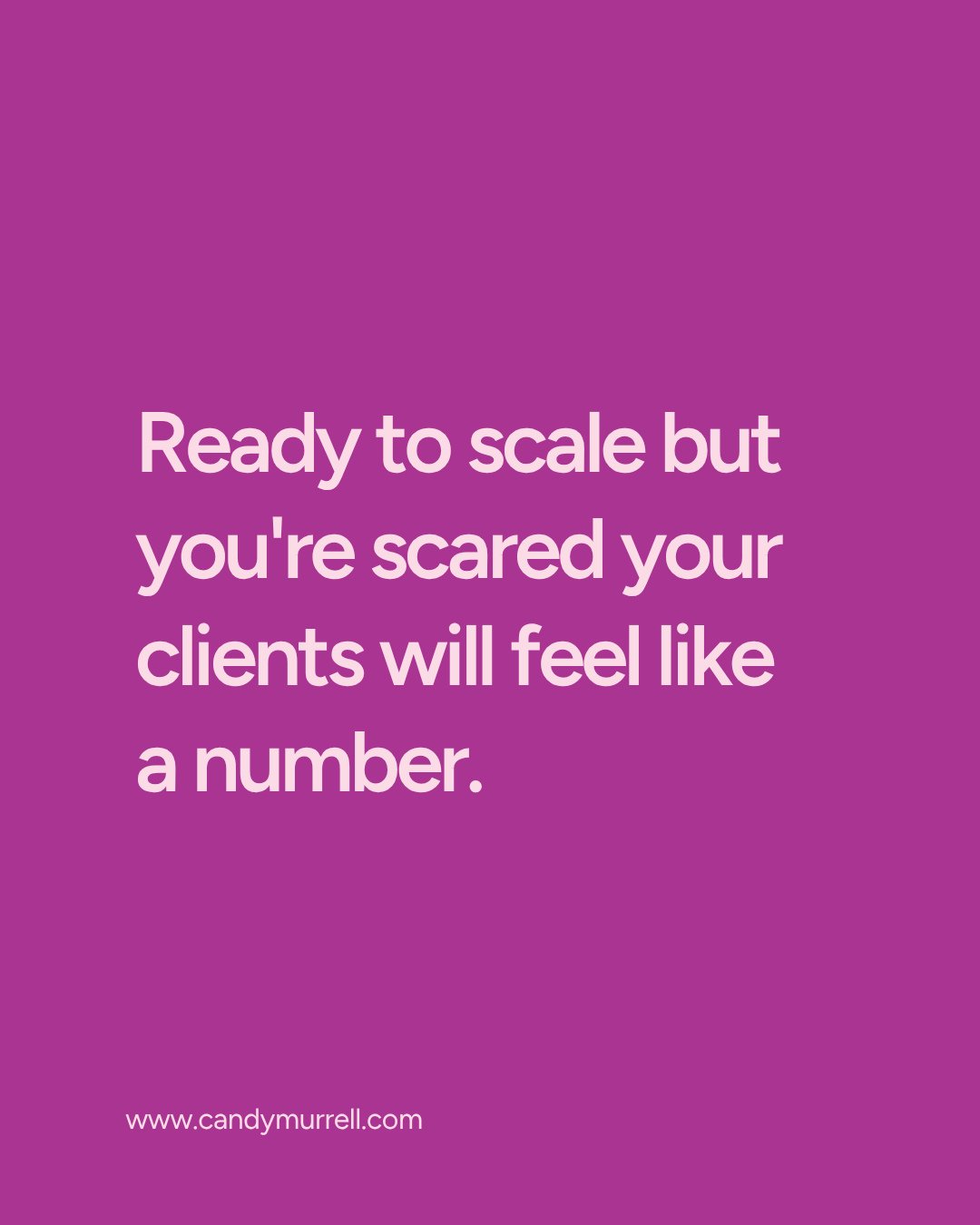 You built your reputation on how deeply your 1:1 clients feel seen and held. Now you want to scale but you're scared your clients will feel like a number. ⁠
⁠
First, I would accept the truth: intimacy in a group feels different to 1:1. The price poin
