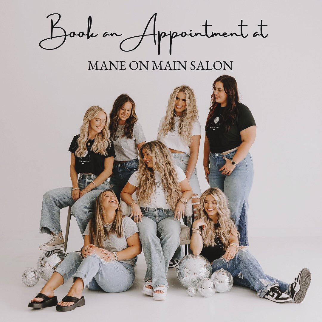 Have you been wanting to book an appointment at Mane on Main Salon? Here&rsquo;s how! ⬇️

  1. VISIT OUR WEBSITE
We&rsquo;ve are this super easy to do - all you have to do is click the link in our bio and hit the button that says &ldquo;Mane on Main 