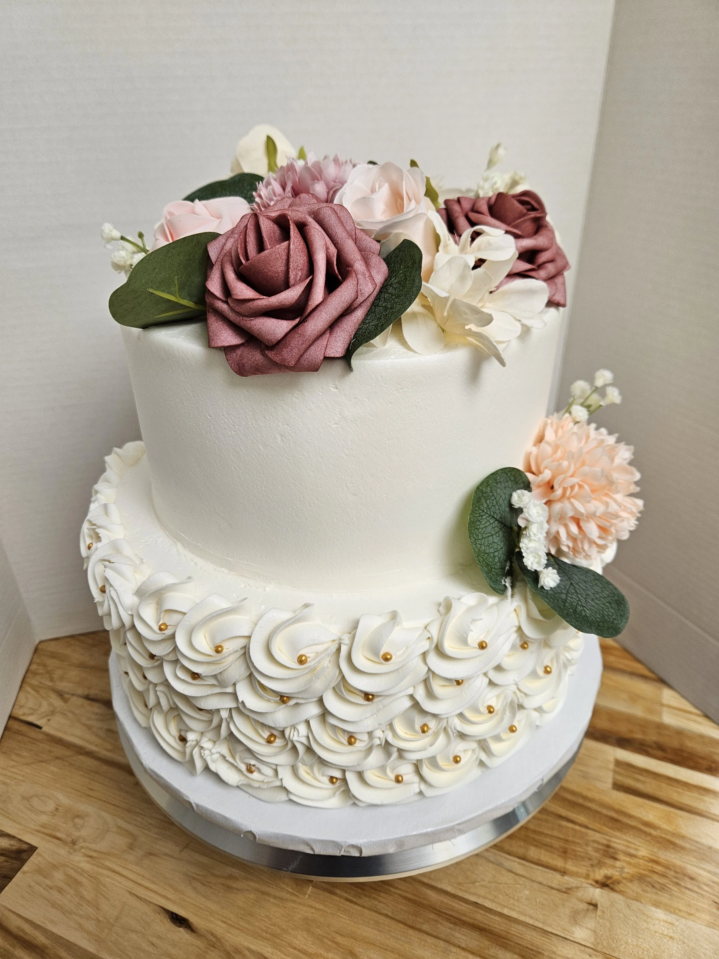 2 Tier Rosette Bottom Floral Top (3).jpg