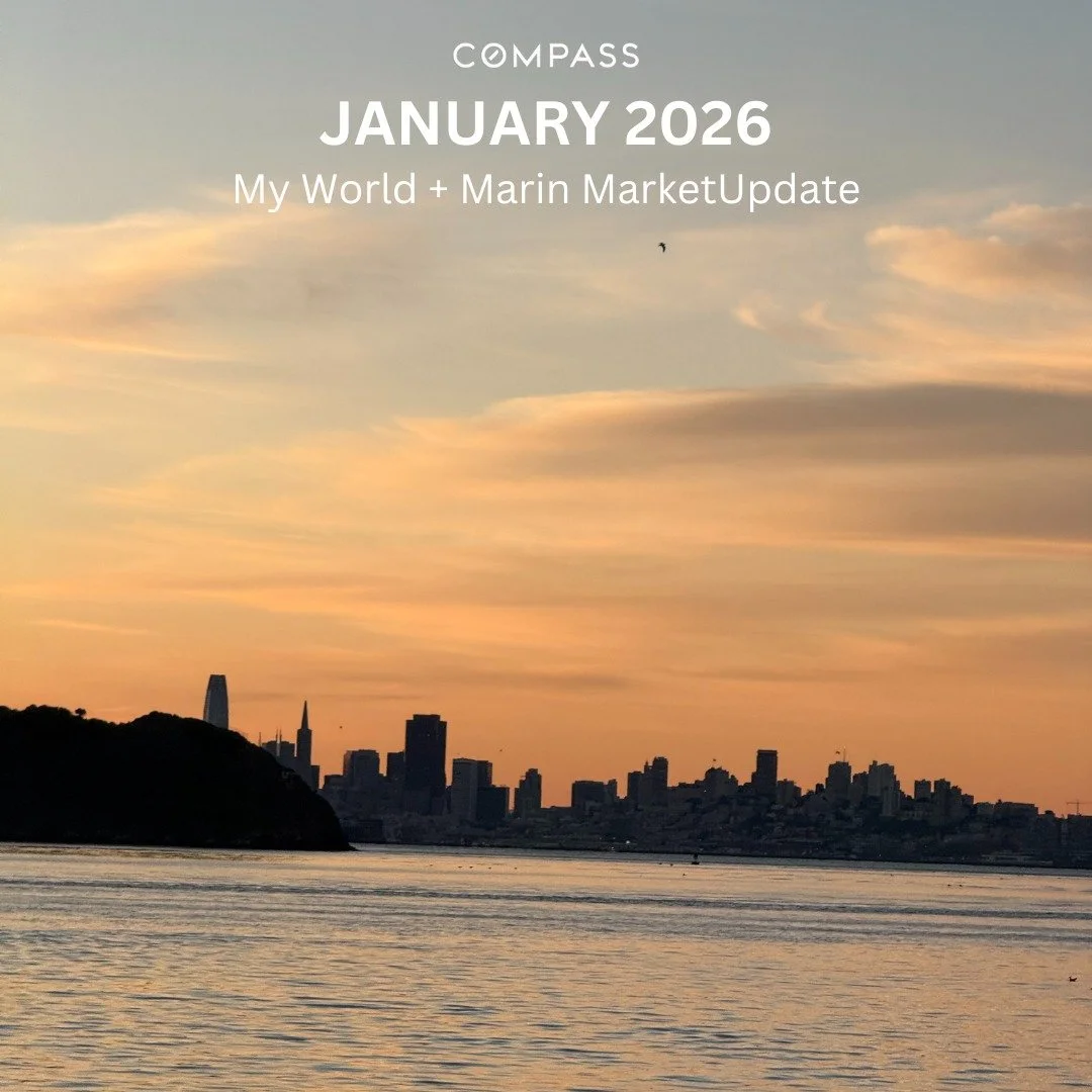 January My World + Marin Market Update is now live!

🧐👉 See link in bio.

Highlights:

&bull; ❄️ Personal and Professional - A Look Back at 2025
&bull; 📊 Marin homes selling fast; under 15 days on market, luxury demand is strong
&bull; 🚲 Join me 