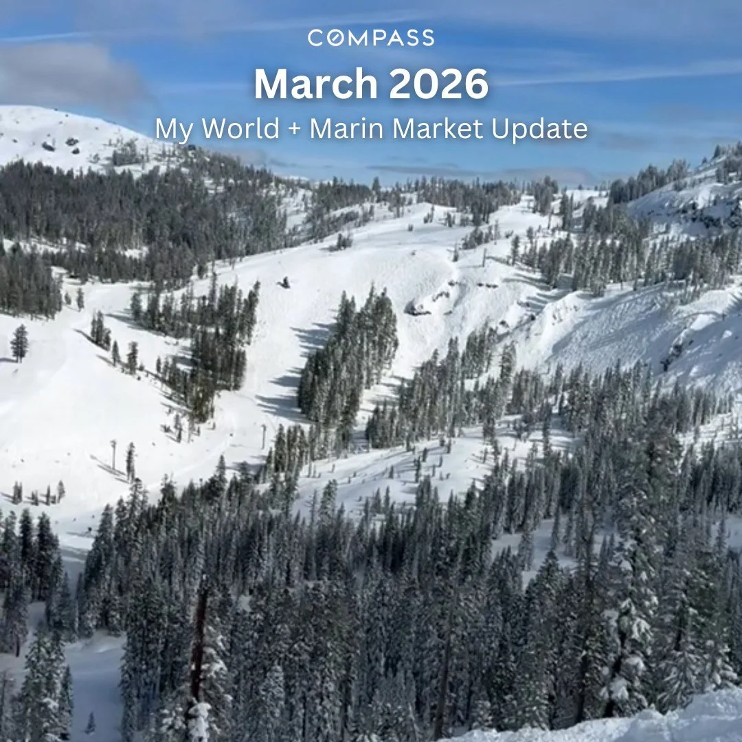 March My World + Marin Market Update is now live!See link in bio.

Highlights:
&bull; Chasing Powder and Winter Olympic Dreams
&bull; Sales Volume Surges: Activity Up 30% Y-O-Y
&bull; Client Win at 38 Dutch Valley Ln | Yoga Event Invitation

Have que