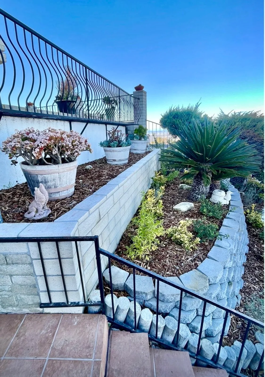flower bed planting long beach