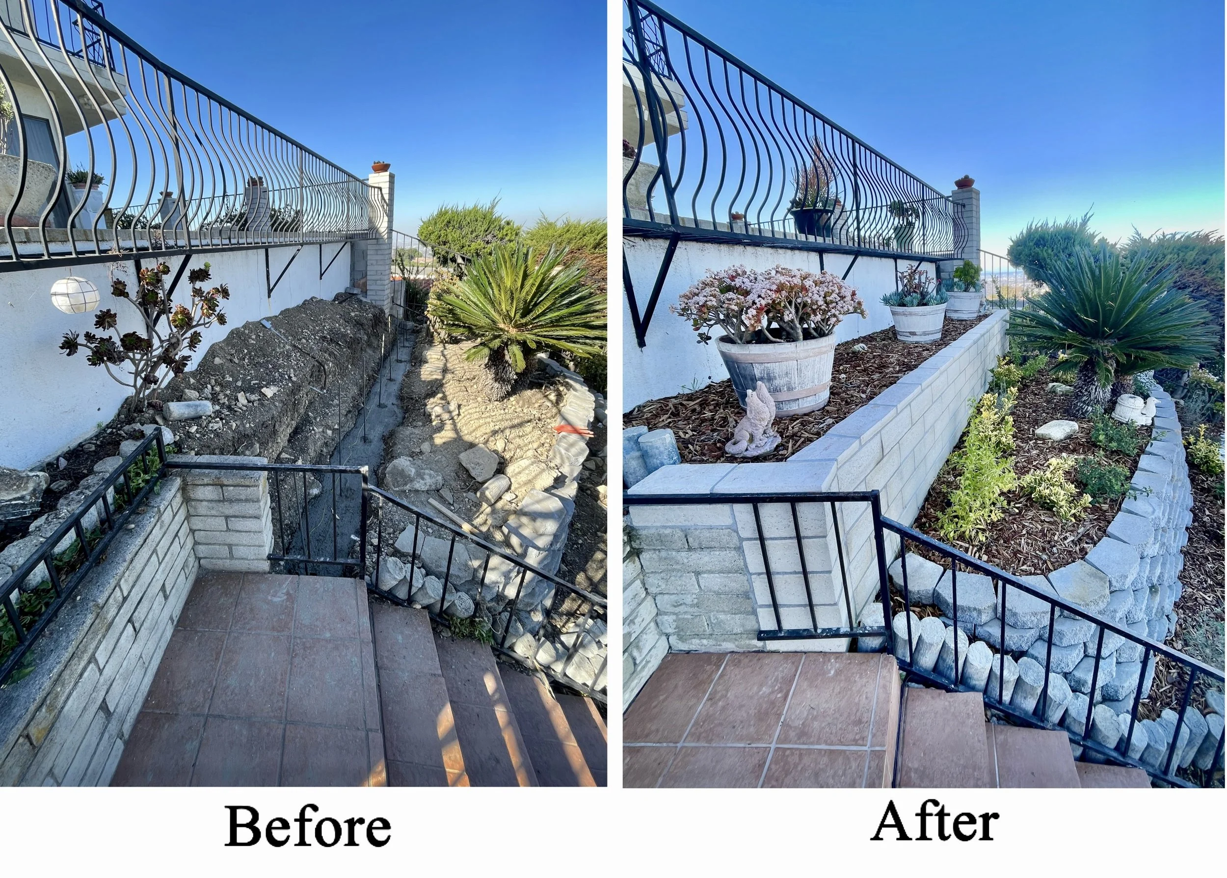 Block wall long beach , ca