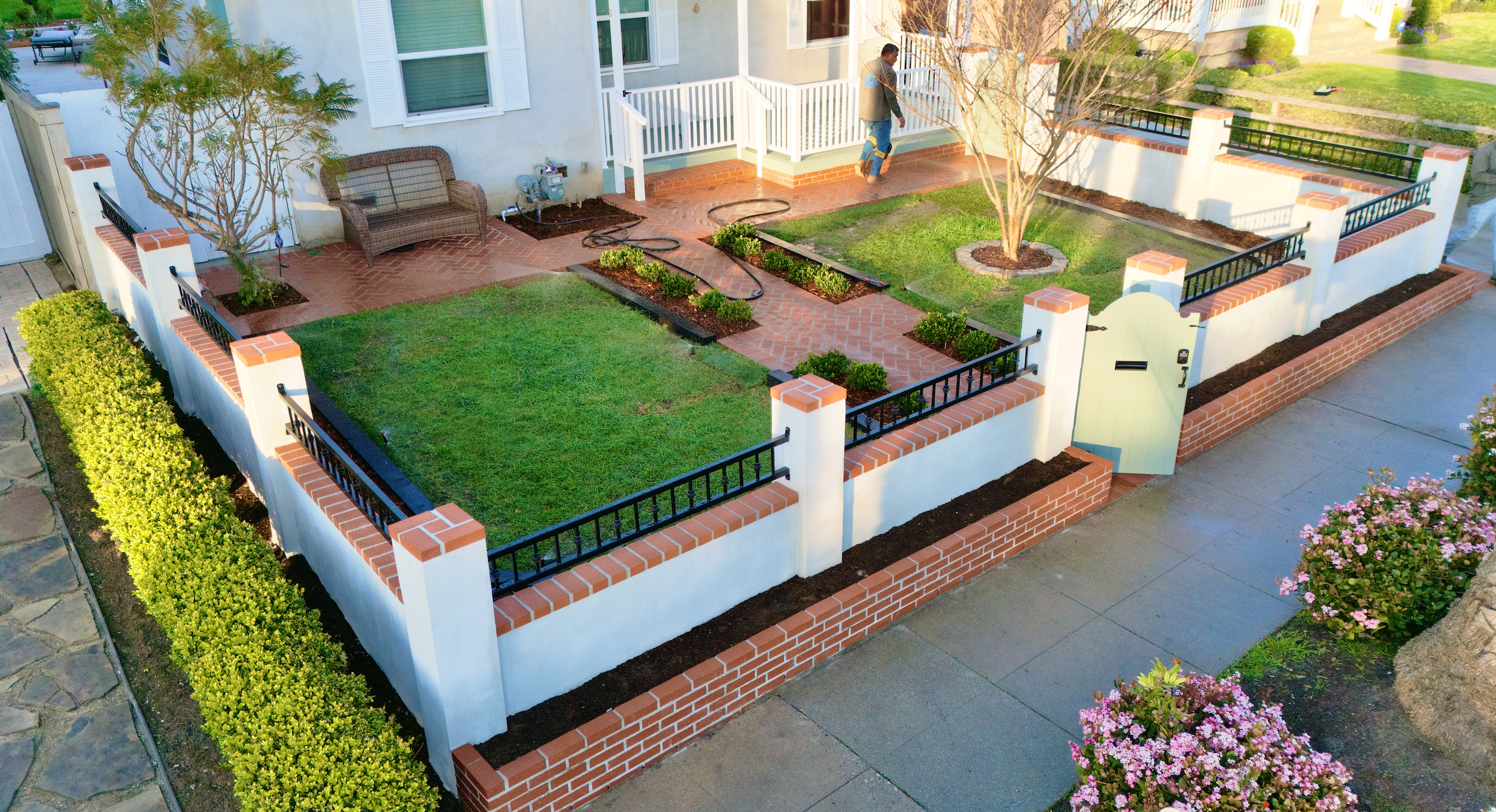 wrought iron fence and gate long beach