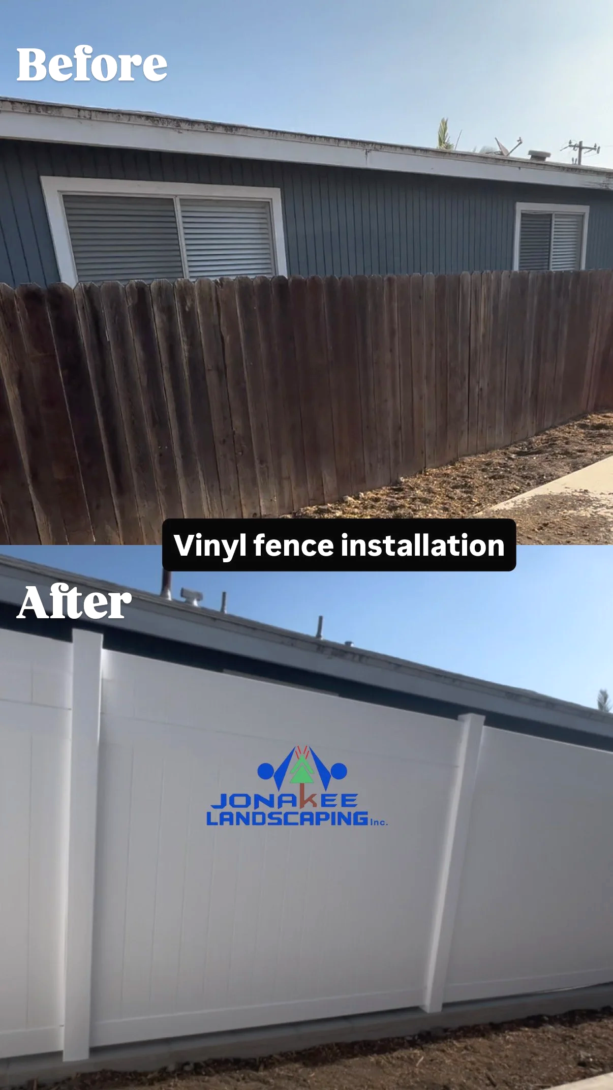 san pedro vinyl fence installation