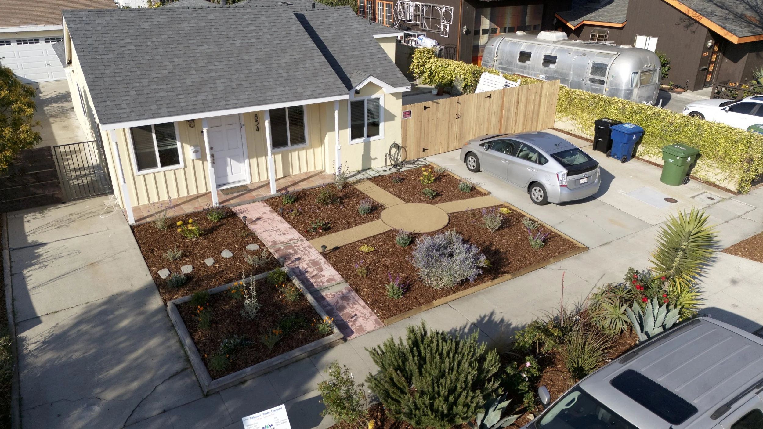 long beach garden design and planting