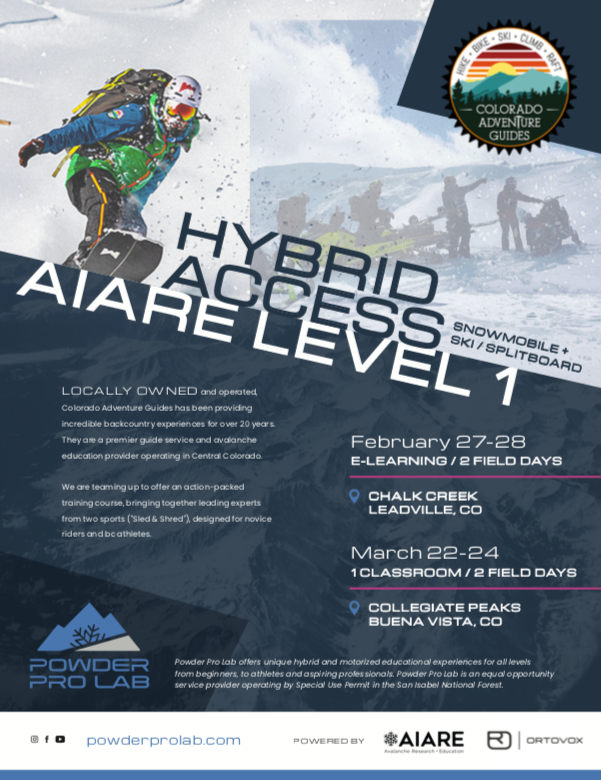Avalanche Awareness & Backcountry Safety Course in Colorado Hybrid