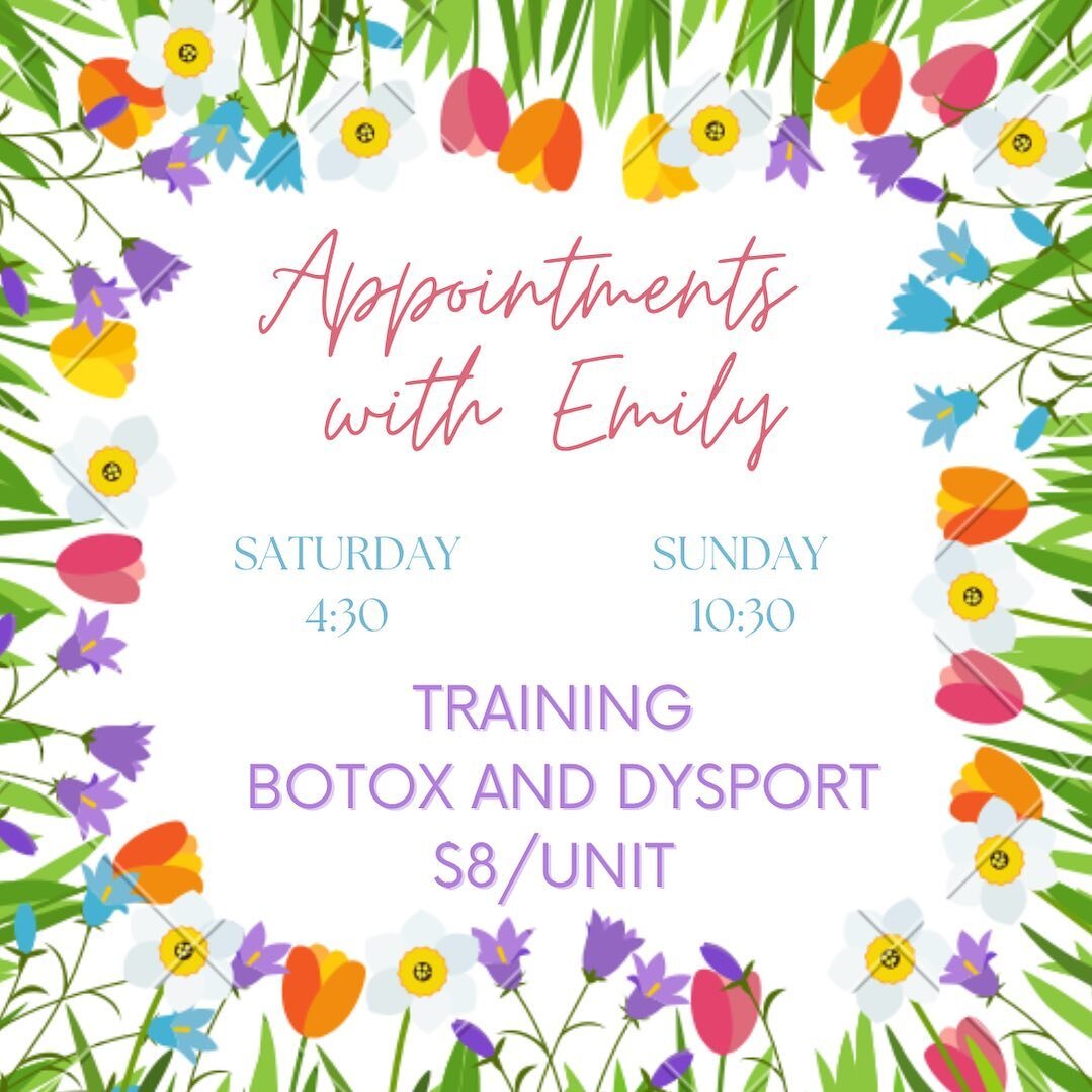 Emily has a few appointments left this weekend! If you would like to be a model while Emily is training let us know! 
✨$8/unit while she is training! 

Link in bio to book! 
&bull;
&bull;
&bull;
@luxus.aesthetics 
@luxus.by.lauranp 
@aestheticsbyemil