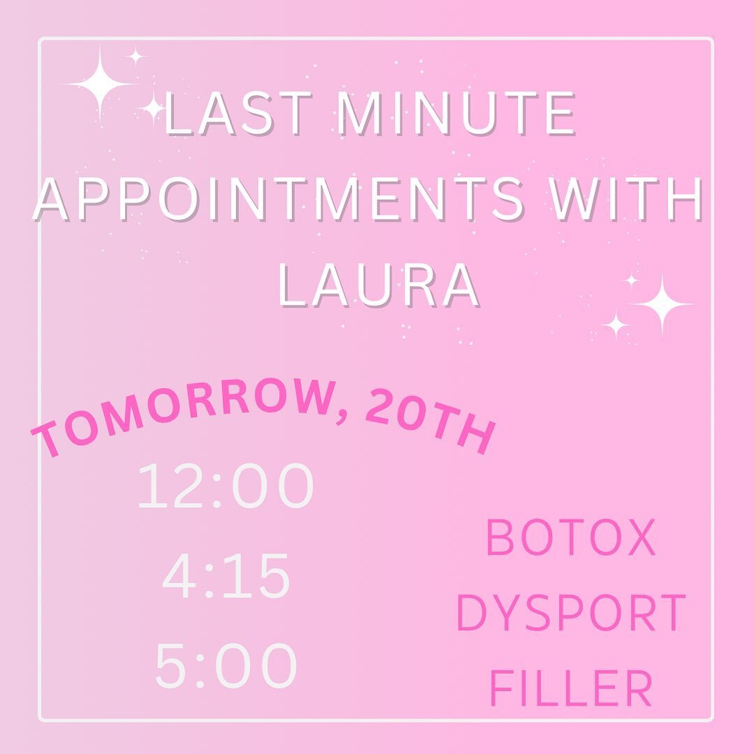 Last minute openings with me tomorrow✨

All services available for these spots! 

Link in bio to book💋