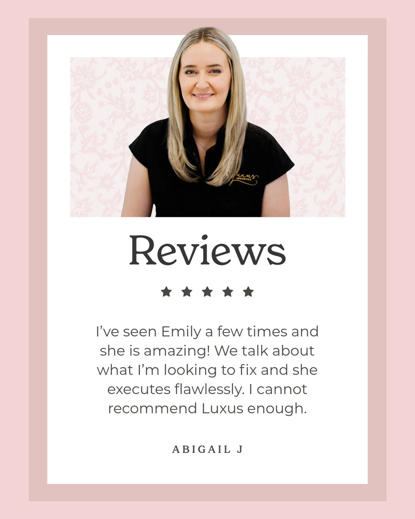 We love hearing from our clients &amp; we love rewarding you for it! When you leave Luxus Aesthetics a review on Google, you are entering yourself into a monthly raffle for a FREE DeLuxus Facial AND 30 FREE units of Botox/Dysport!! #luxuslove 
 
We a