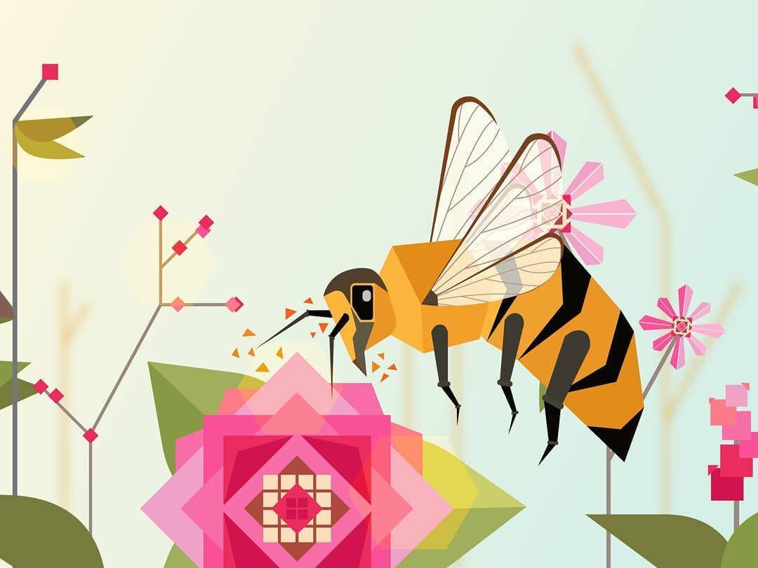 Fun bee screencap I did for an animated Cigna ad once upon a time ✨🐝🌸
.
.
.
#illustration #illustrator #ad #🐝