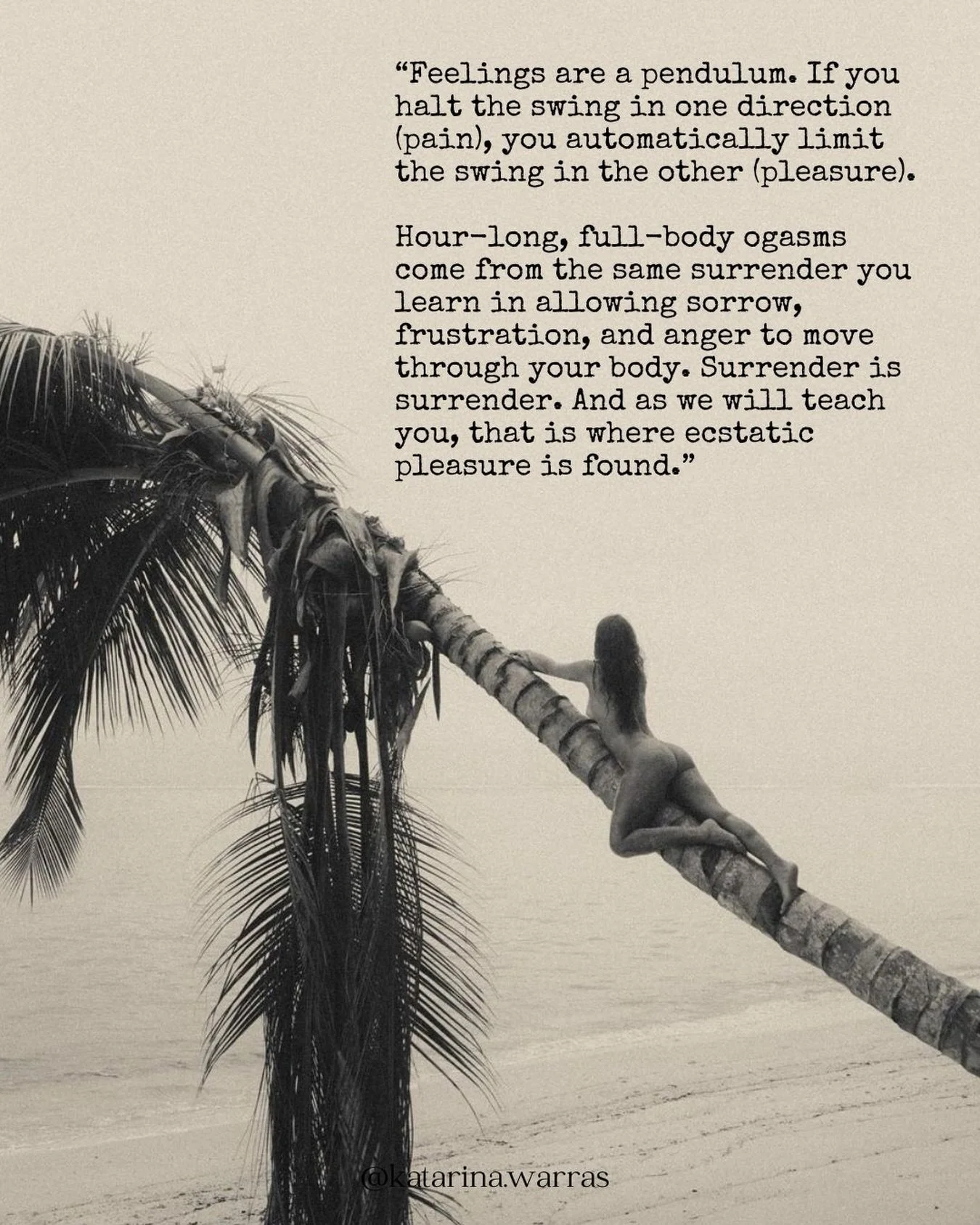 When we fall into the delusion that avoiding meeting our pain and wounding will make life easier, we often don&rsquo;t realise we also avoid meeting our pleasure. 

Pleasure and Pain work on a spectrum, and the more we practise our tolerance to surre