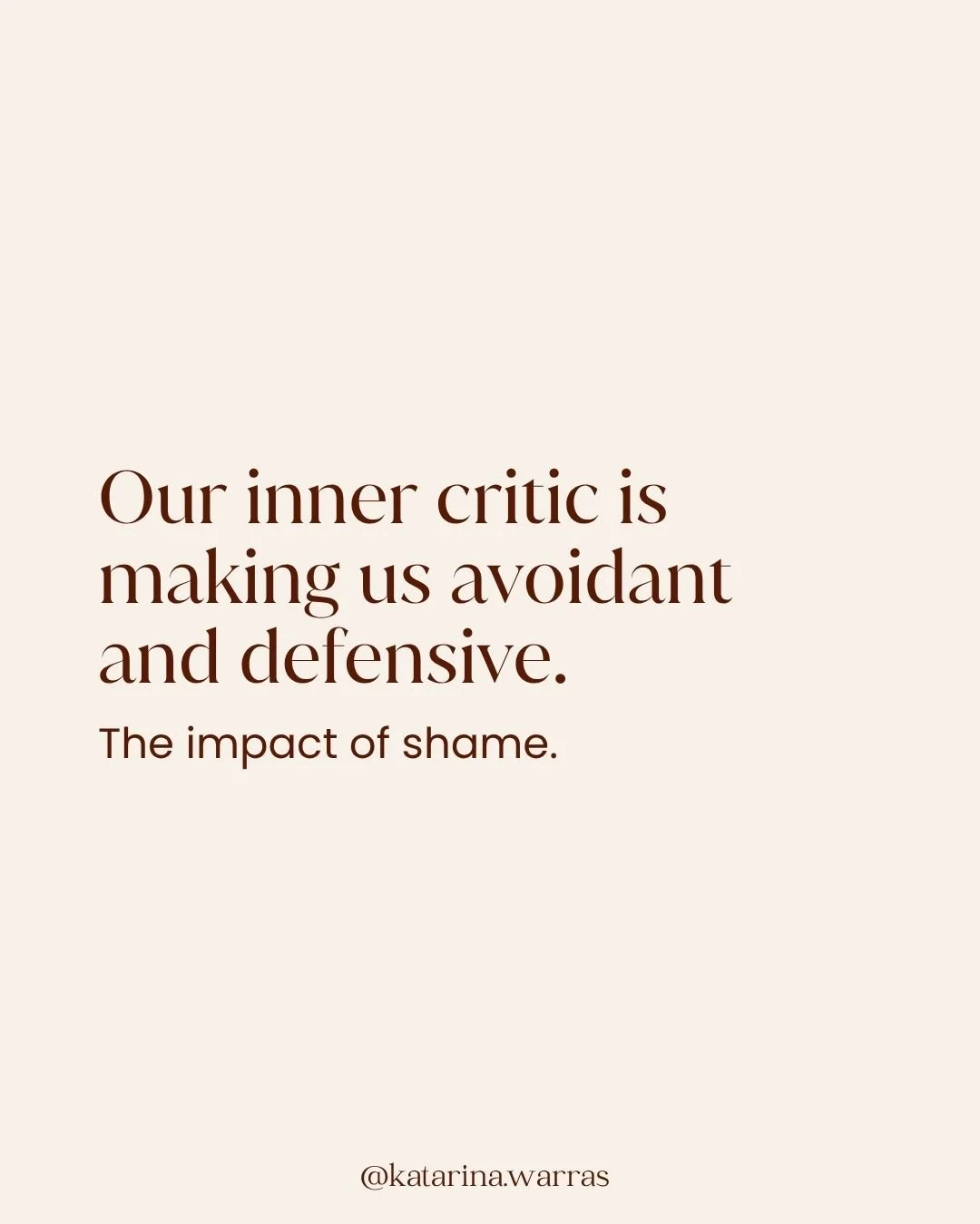 How often do you catch yourself criticising or judging yourself?

The sense of shame, that something is inherently wrong with us can be such a paralysing feeling, and works against us in our adult lives.

No child is ever born shameful, but shame is 