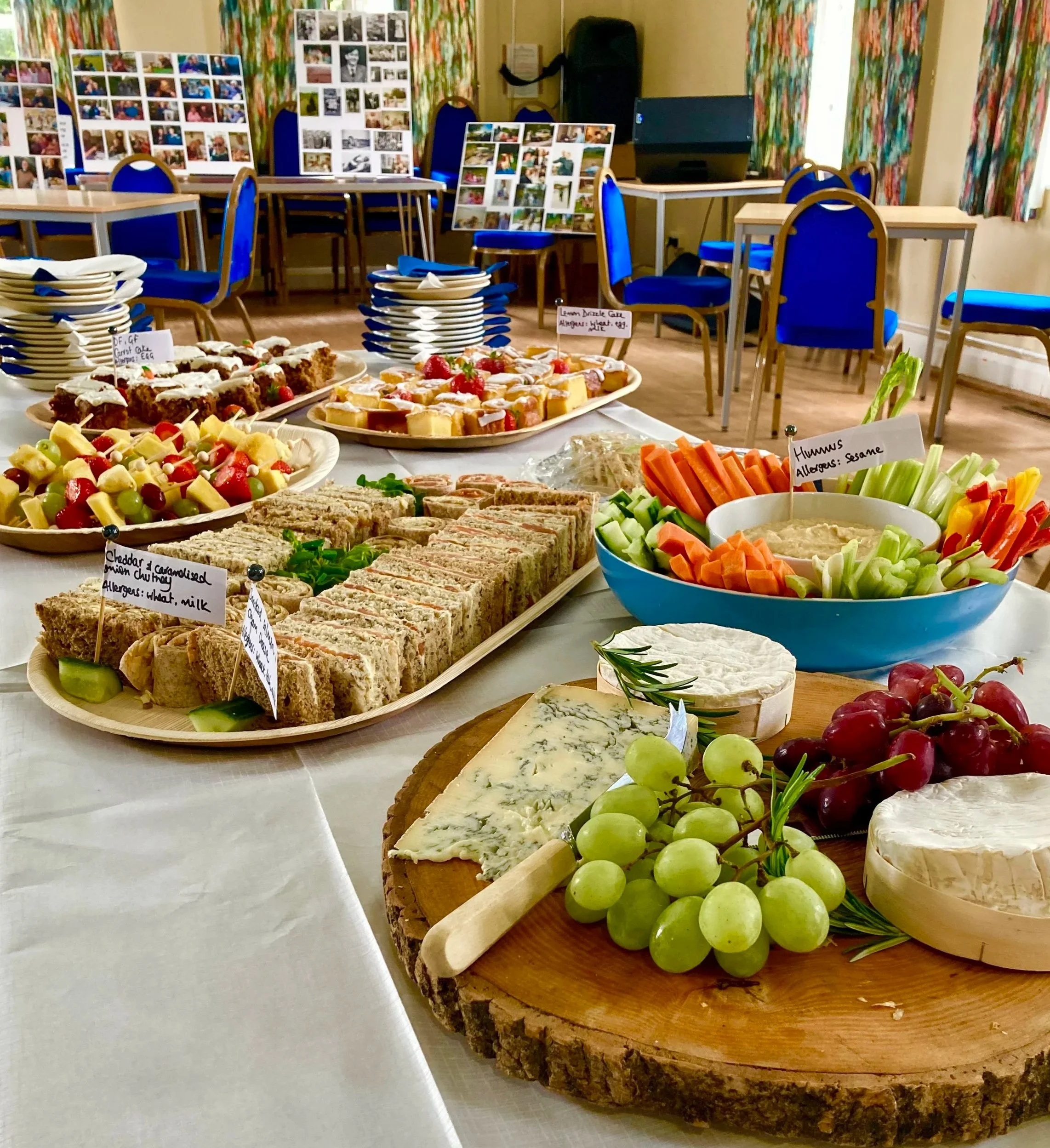 Finger buffet to celebrate a wonderful life.
