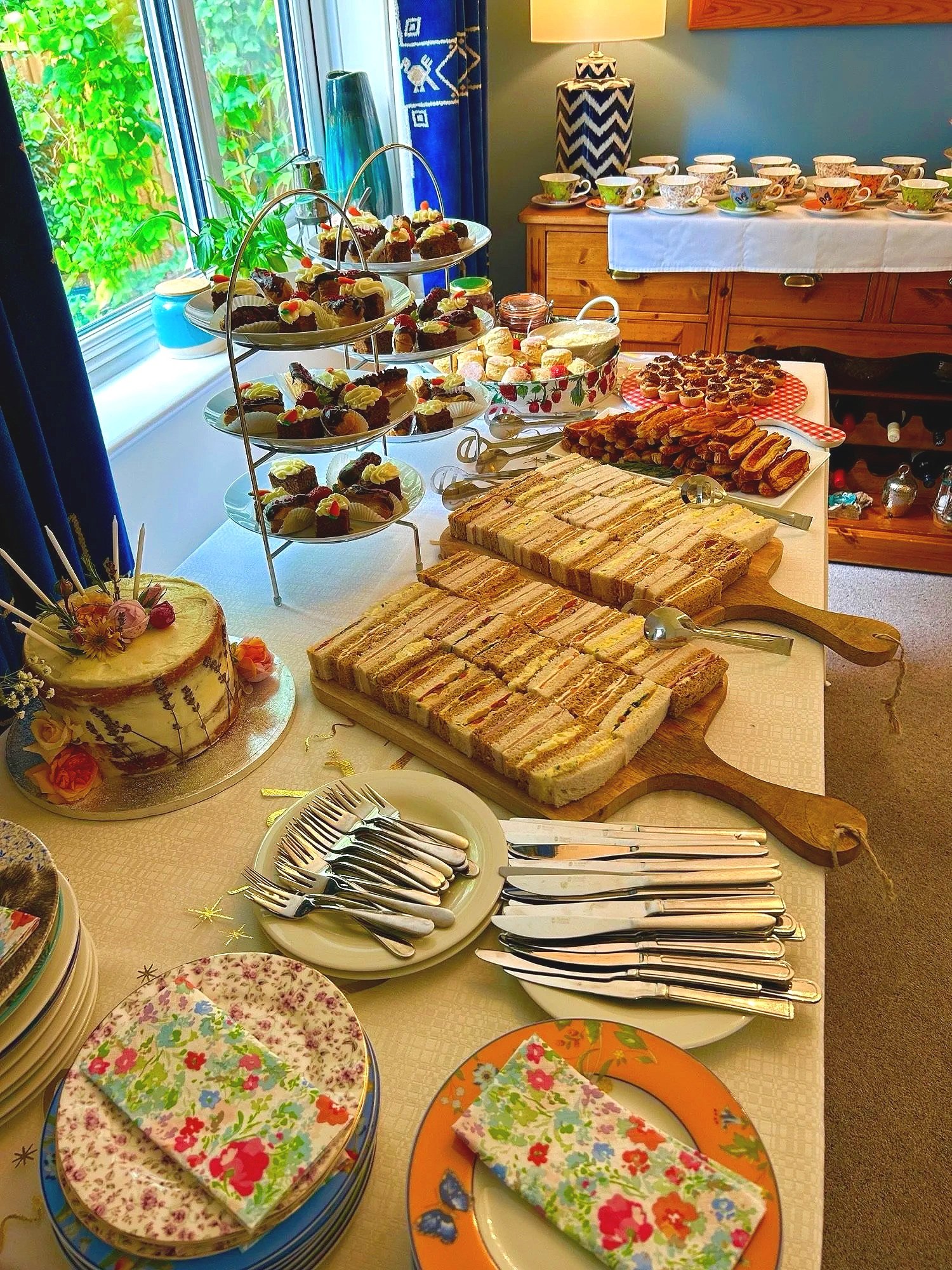 Full afternoon tea for a birthday celebration!