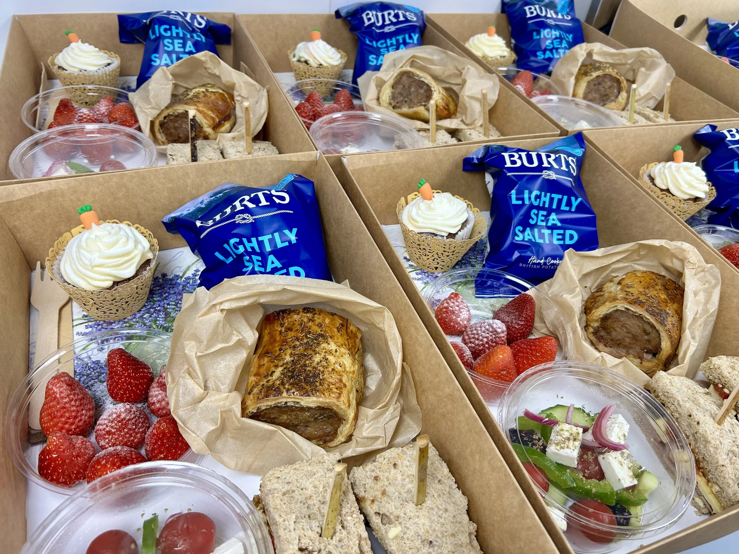 Gourmet picnic hampers for a garden opening celebration!