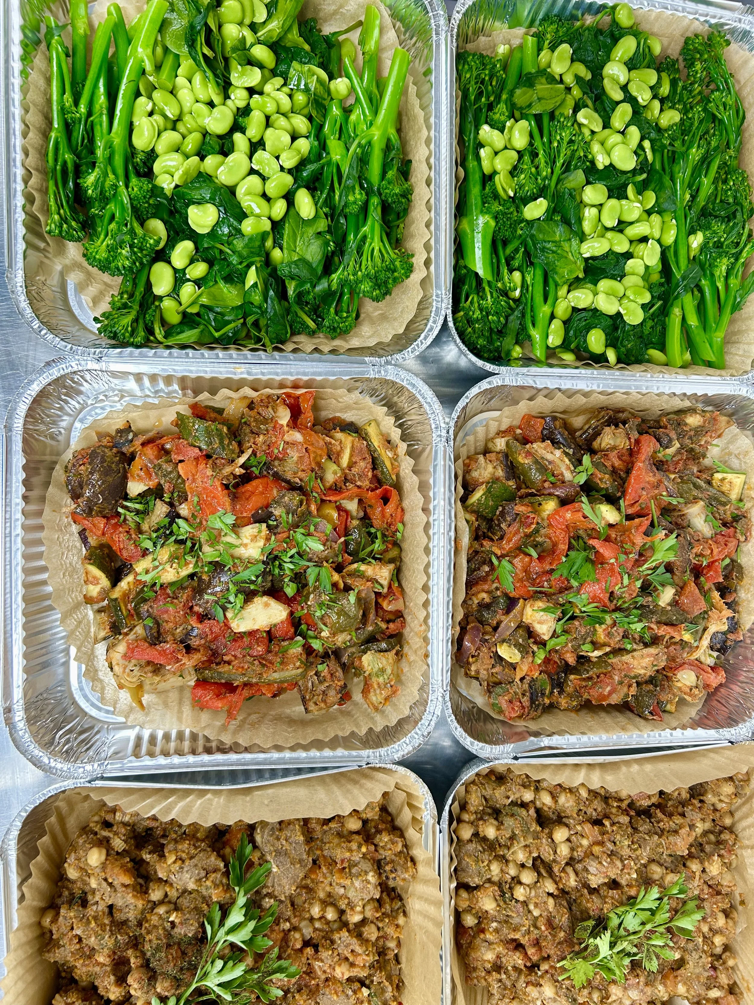 Birthday buffet - delivered and read for the oven.