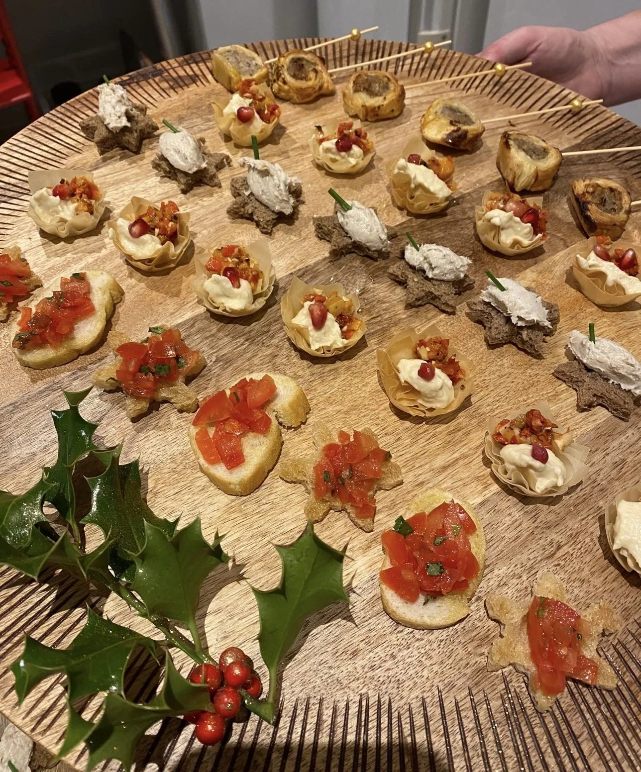 Christmas canapes