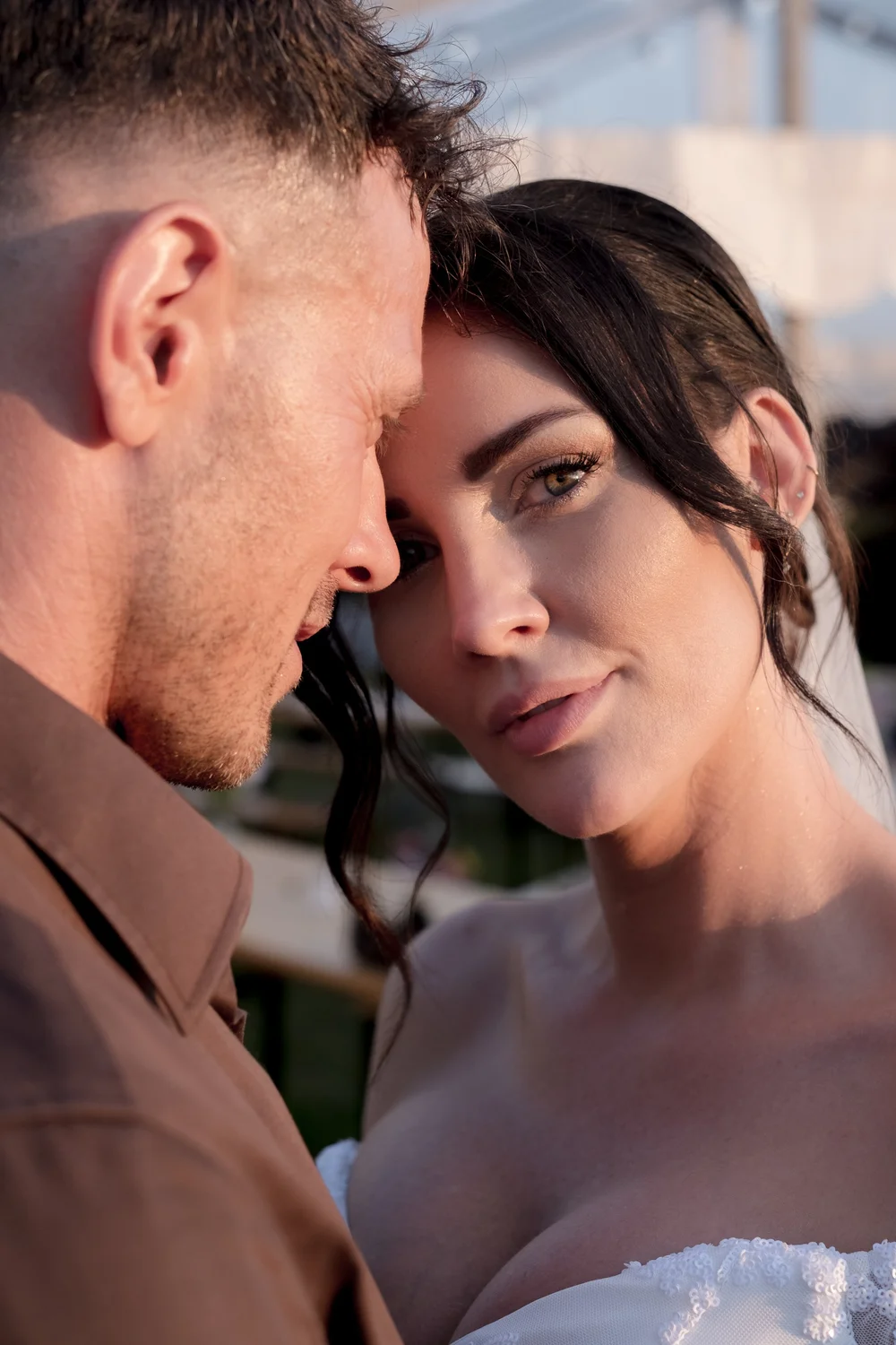 Peter and Pernille on their wedding day