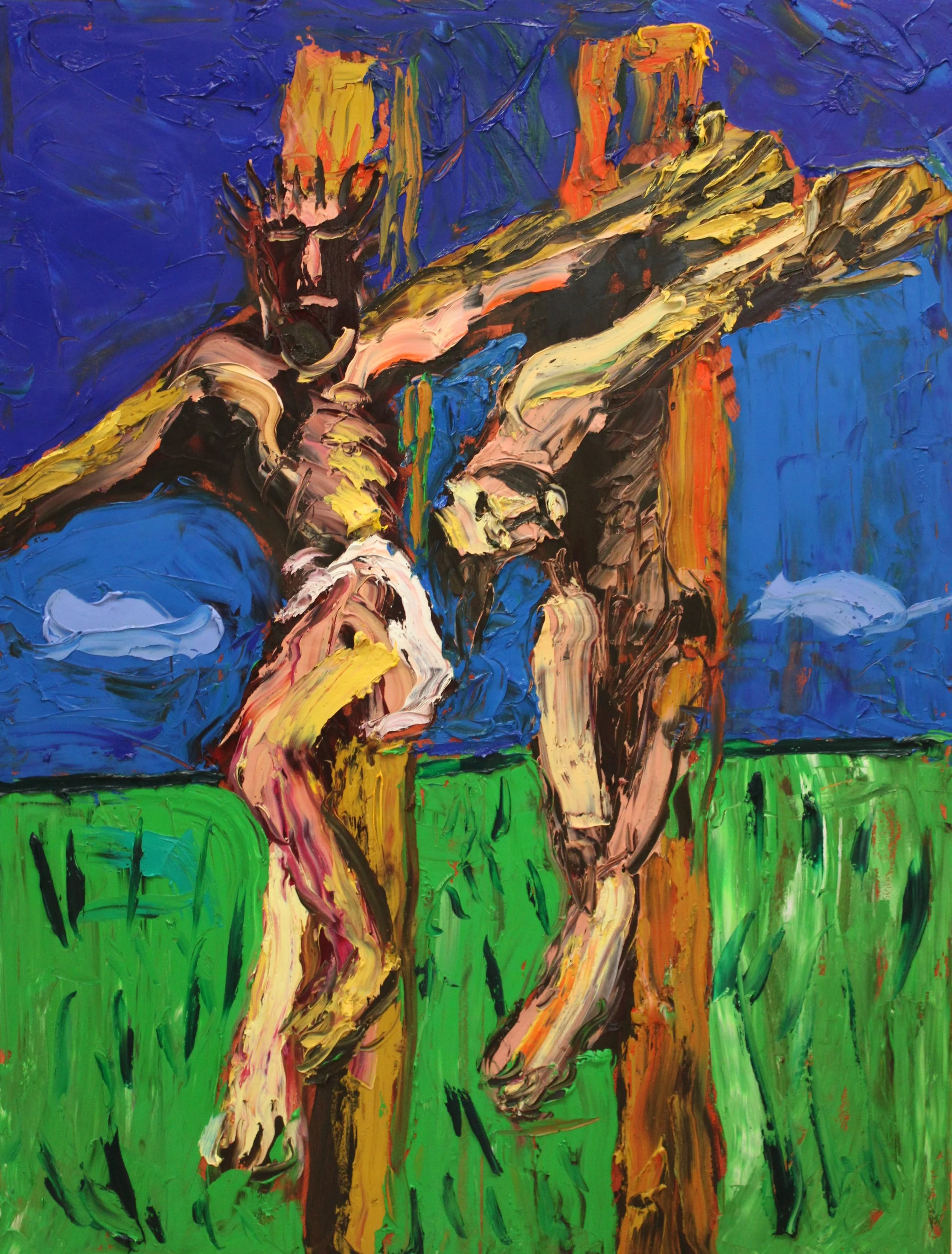 "Martyrium", Öl auf Leinwand, 120 x 90 cm, September 2026 (R-1081)