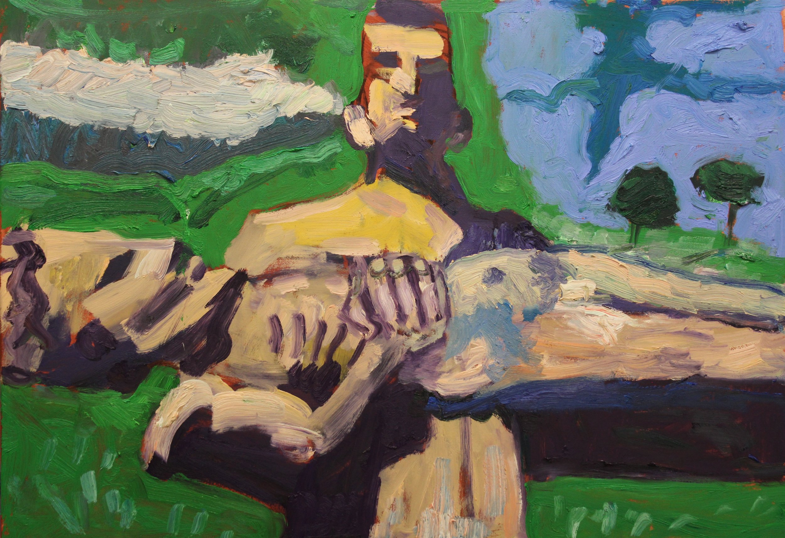"Pieta (Apokalypse)", Öl auf Leinwand, 70 x 100 cm, Juli 2026 (R-1059)