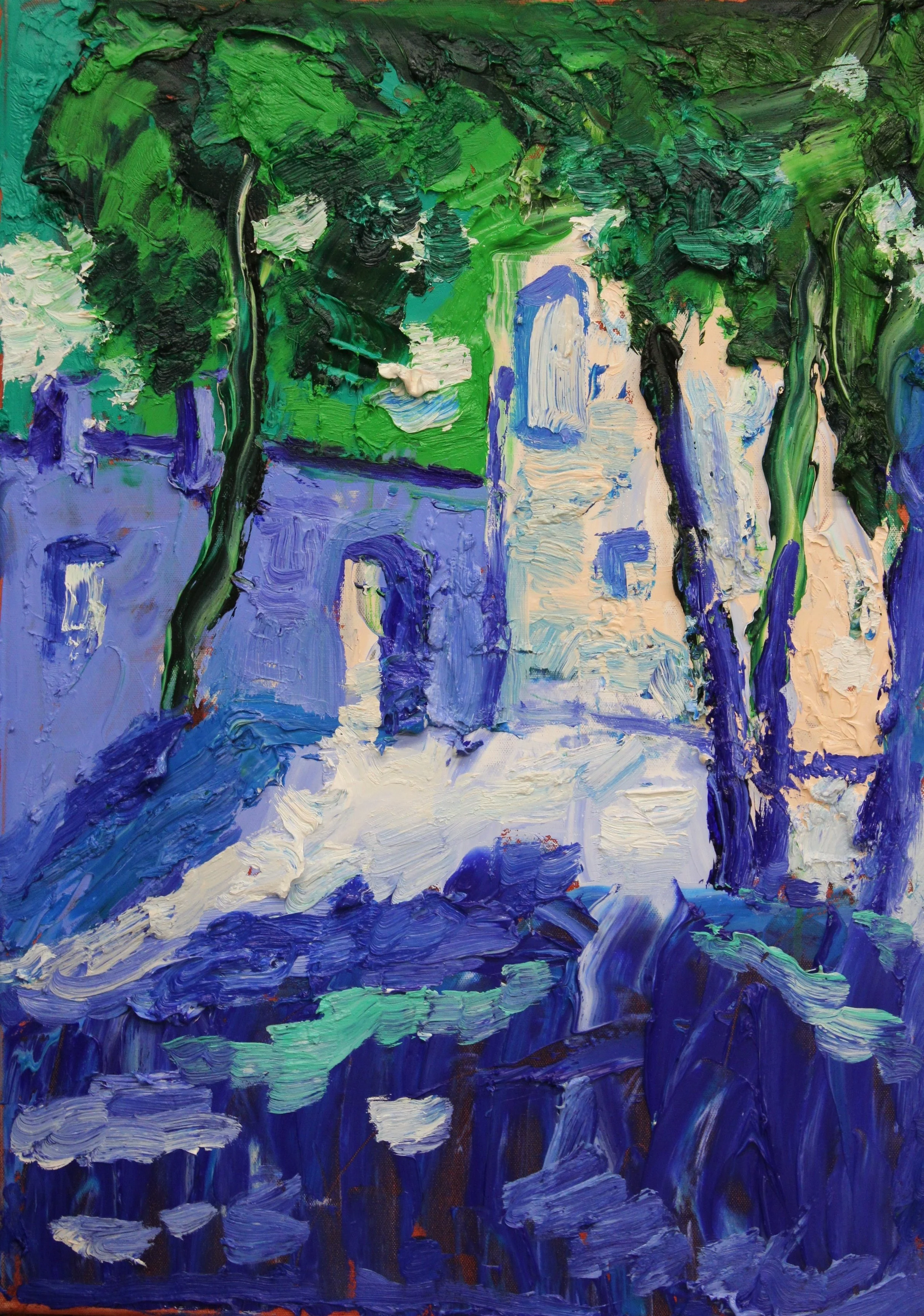 "Das 'Karolinentor' in der alten Stadtmauer von Znaim, Tschechien", Öl auf Leinwand, 70 x 50 cm, Juni 2026 (L-1029)