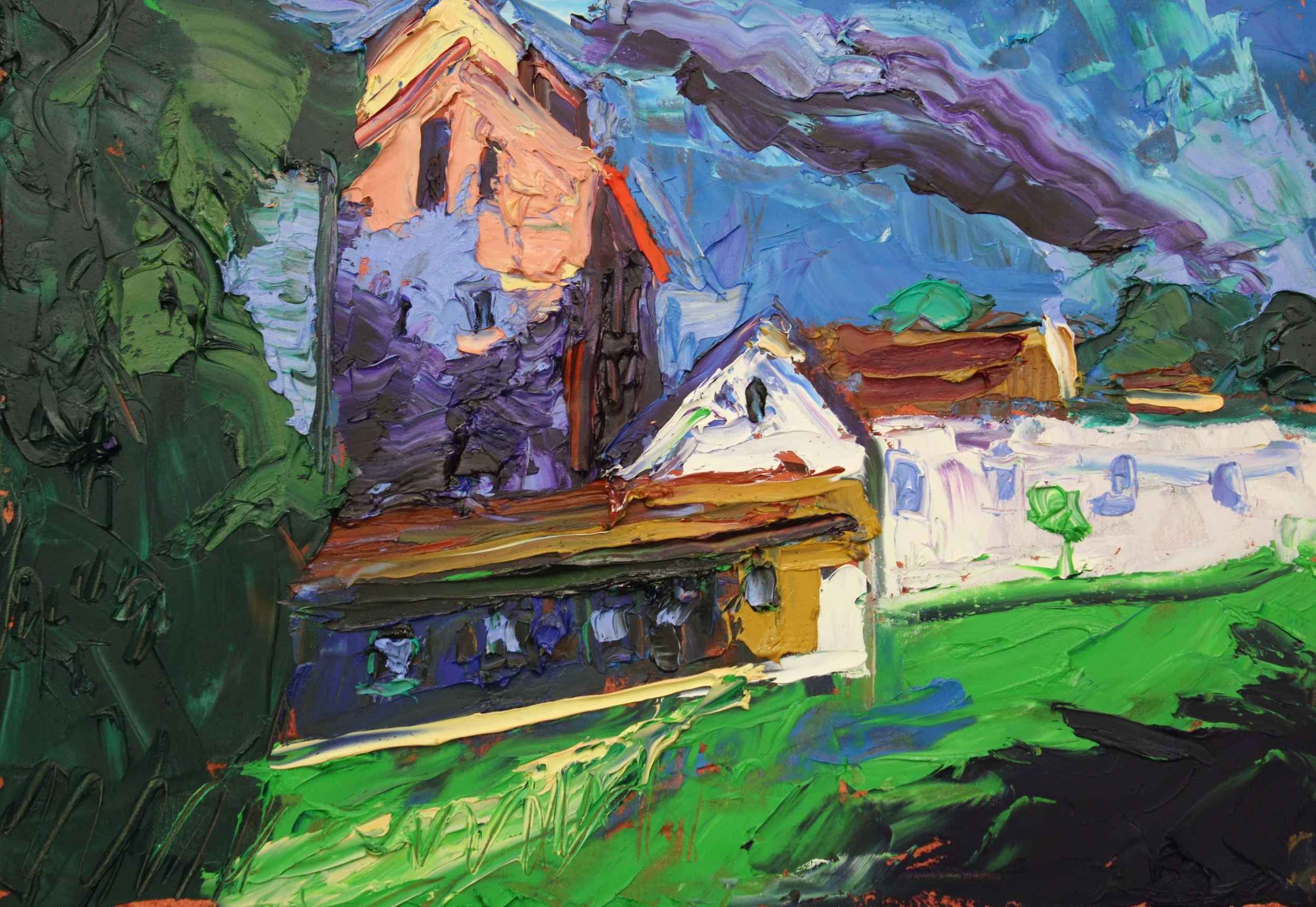 "Sparholzmühle in Rosenburg", Öl auf Leinwand, 50 x 70 cm, September 2026 (W-1076)