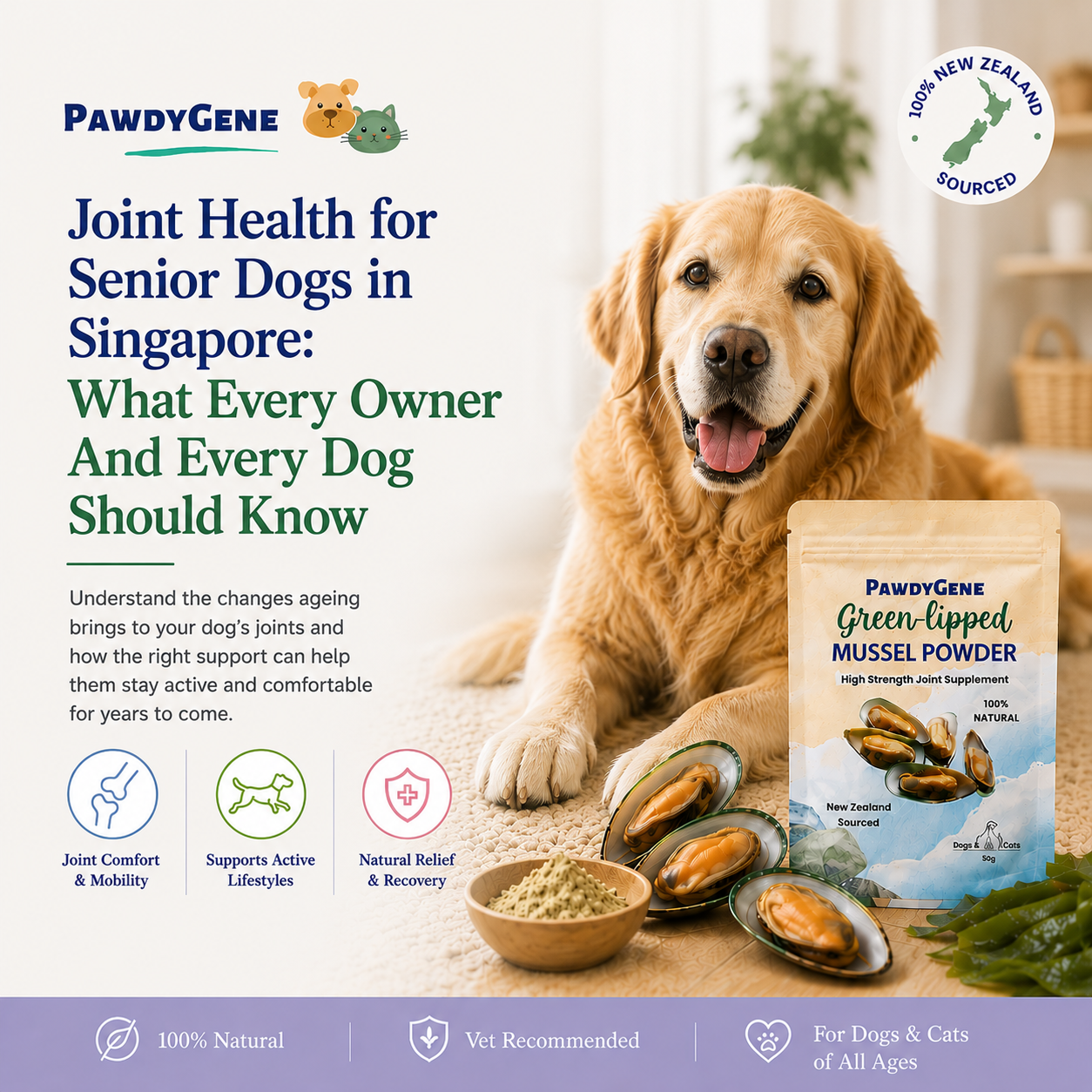 Joint Health for Senior Dogs in Singapore: What Every Owner And Every Dog Should Know
