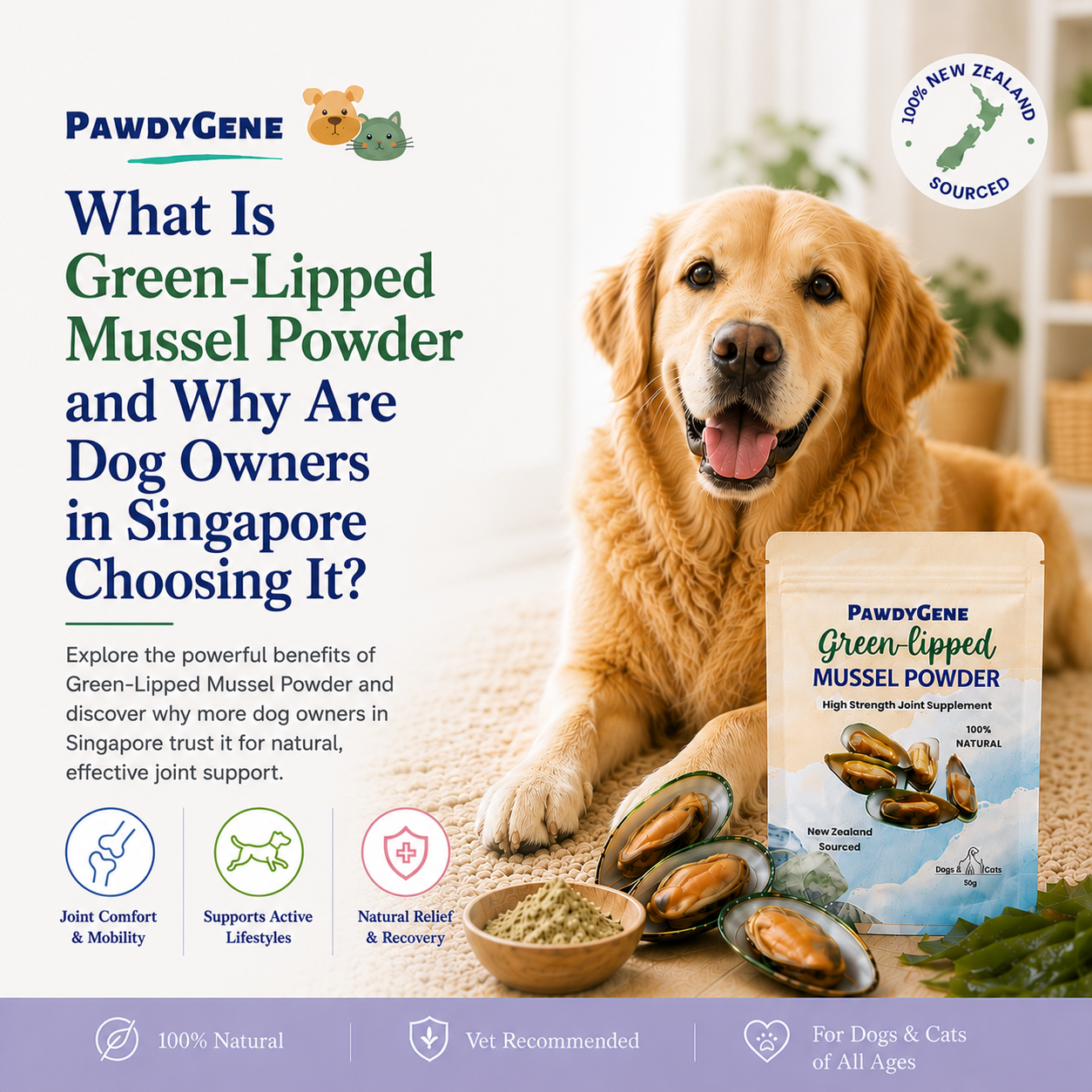 What Is Green-Lipped Mussel Powder and Why Are Dog Owners in Singapore
