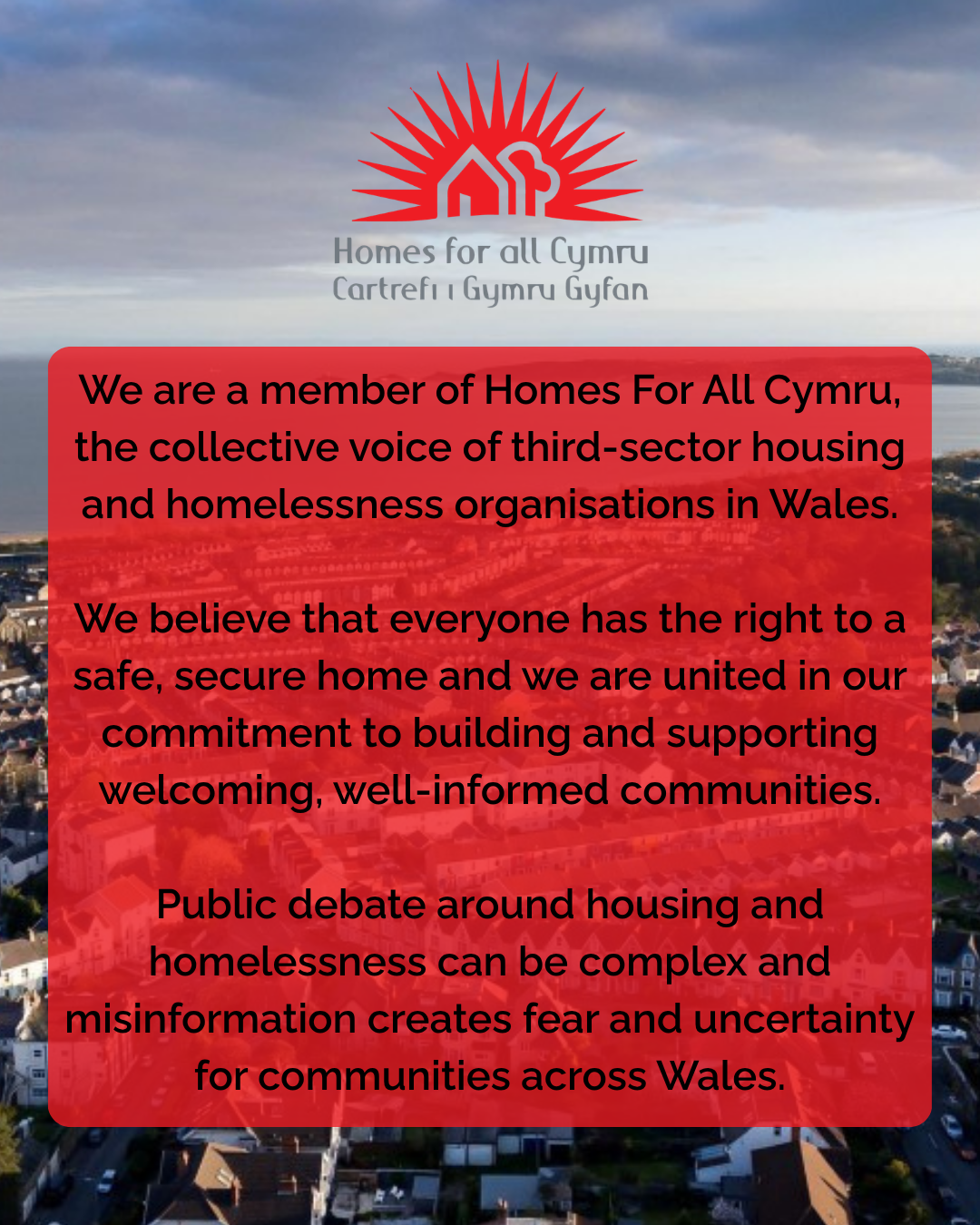 Taking a Stand Against Racism &amp; Misinformation in Housing — In Solidarity with Homes for All Cymru 