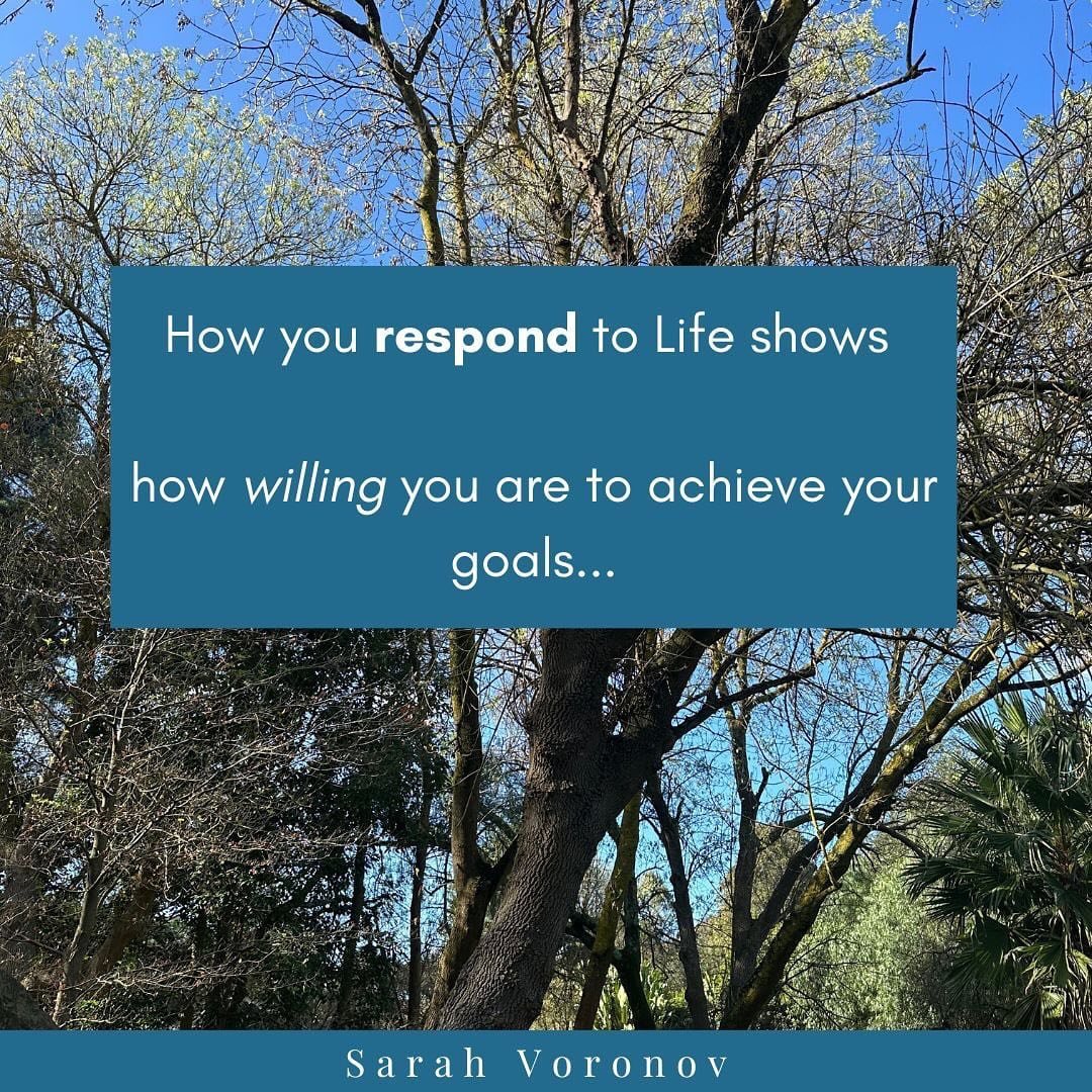 Your level of willingness, will be mirrored back to you in how you move through life. 

Do you move through challenges or does any block big or small get in your way.

How willing are you? What are you learning in the process? 

Sarah xx 

#willingne
