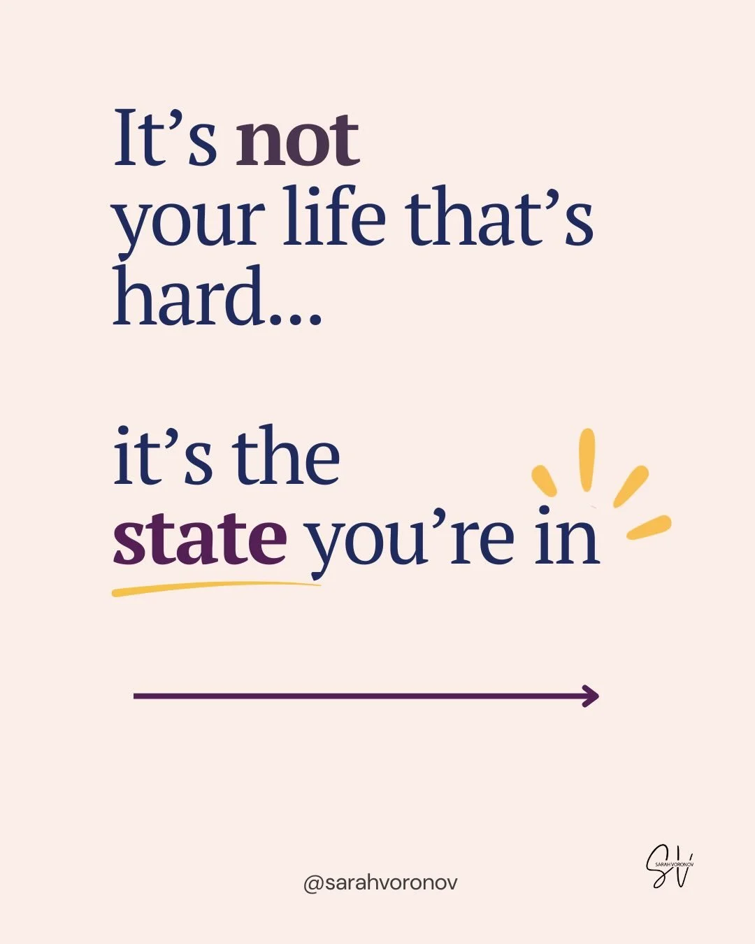It&rsquo;s not always the thing itself that feels hard.

It&rsquo;s the state you&rsquo;re in when you&rsquo;re doing it.

The same task can feel simple one moment&hellip; and overwhelming the next.

Not because the task changed &mdash; but because y