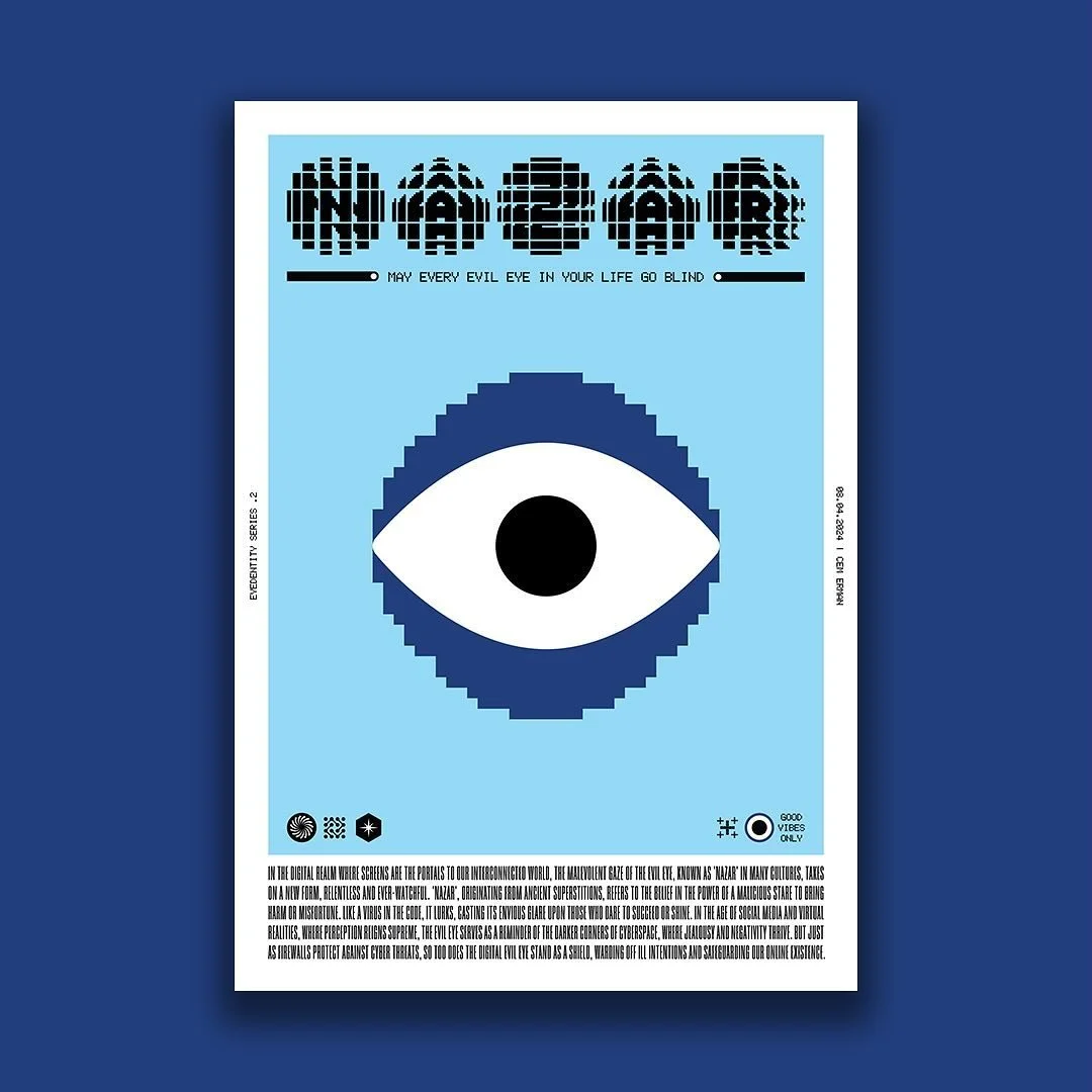 Eyedentity Series .2 👀 ‘Nazar’ #posterdesign #graphicdesign