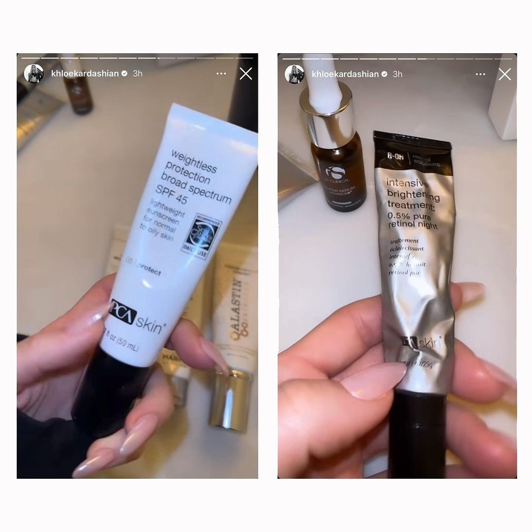 We were so pleased to see on @khloekardashian&rsquo;s stories that she is as much of a @pcaskinuk fan as we are! 

She was asked by her followers which skincare products she is using after having a tumour removed from her cheek in 2022 to help protec