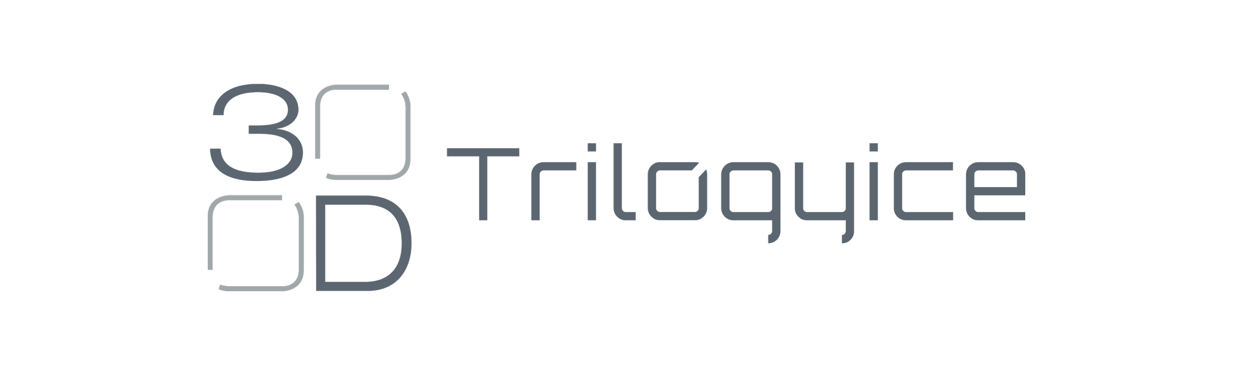 Stylised logo with the words '3D Trilogyice' and a graphic of a 3D cube.