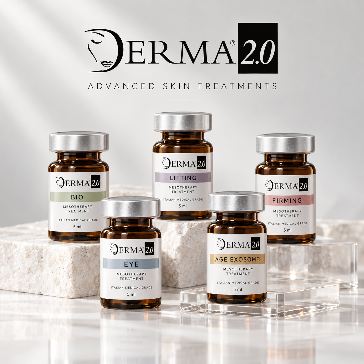 Derma 2.0 Bio, Eye, Lifting and Firming treatments.”