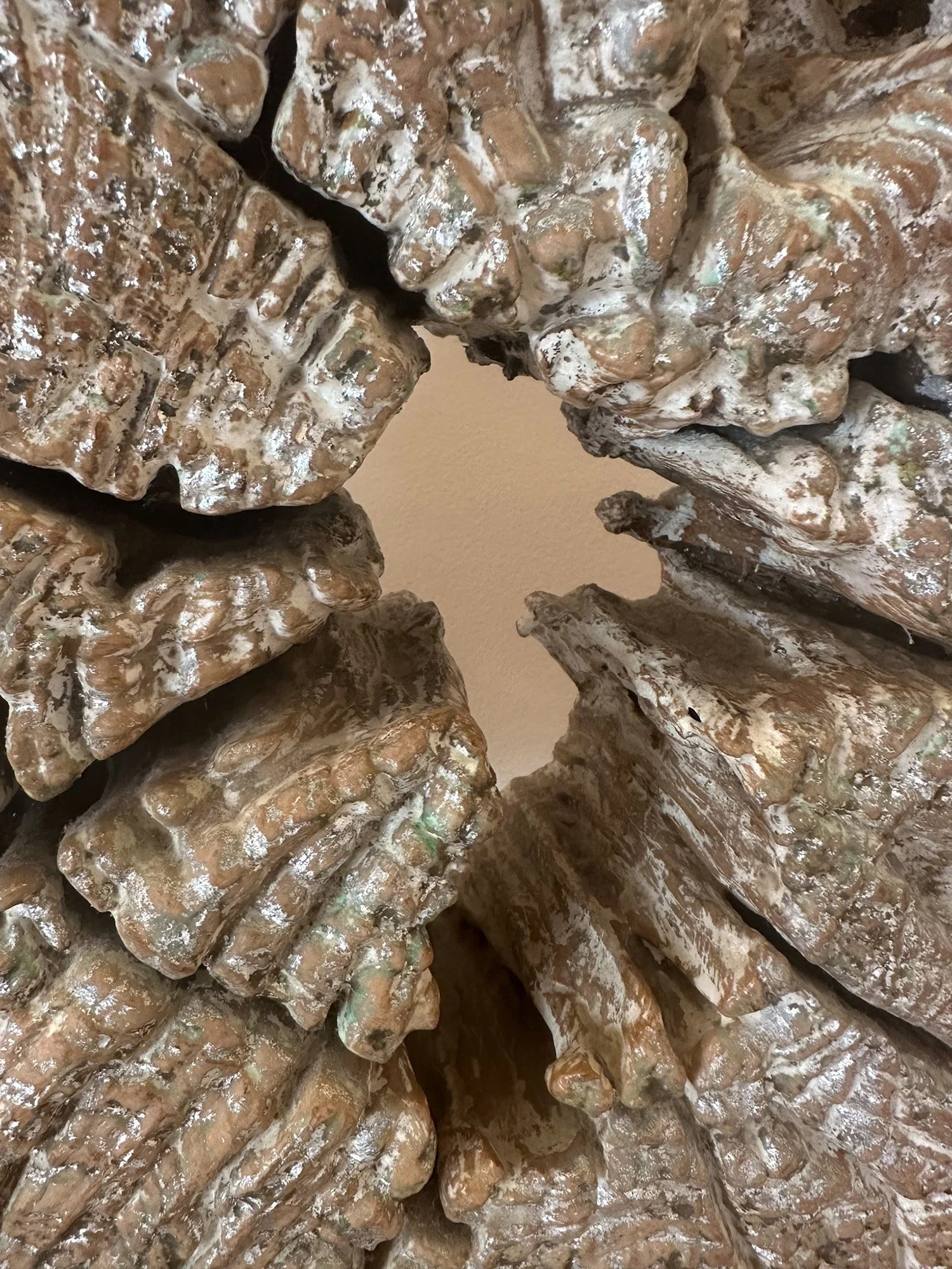 Inspiration from nature, textured, wood surface irregularly shaped surface