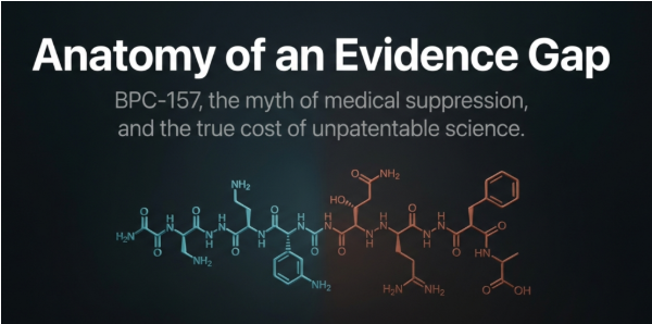 BPC-157 and the Difference Between an Evidence Gap and a Cover-Up: What the entire human evidence base actually looks like, and the questions to ask next.