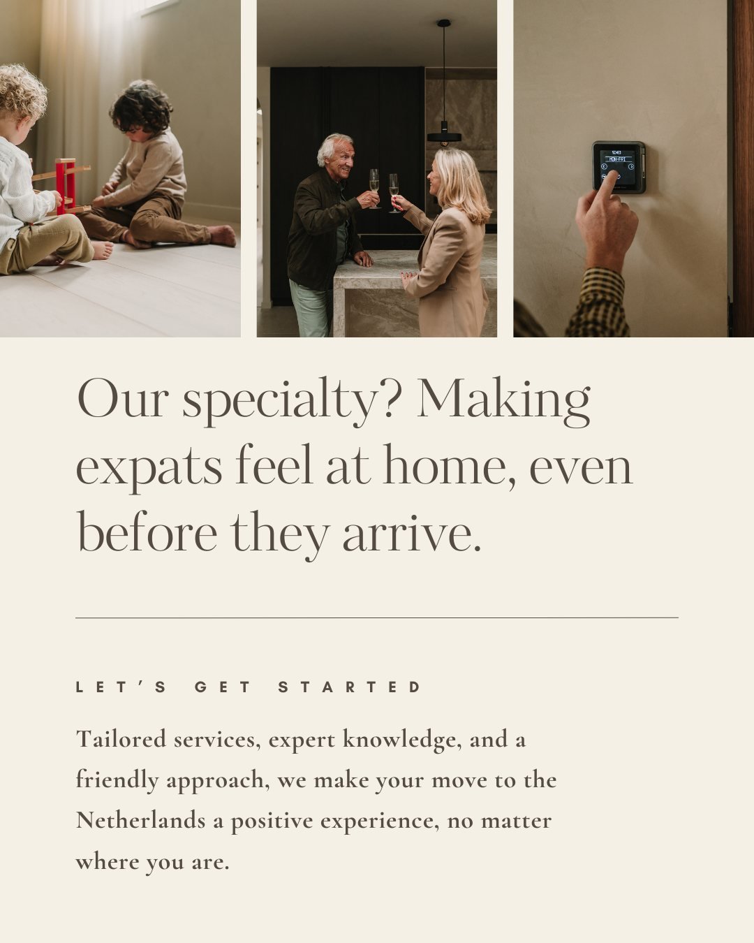 Great Expatation: Your Partner in Relocation. Experience a seamless transition to your new home with our personalized services. From finding the perfect neighborhood to settling in smoothly, we've got you covered. 

Let us take the stress out of your