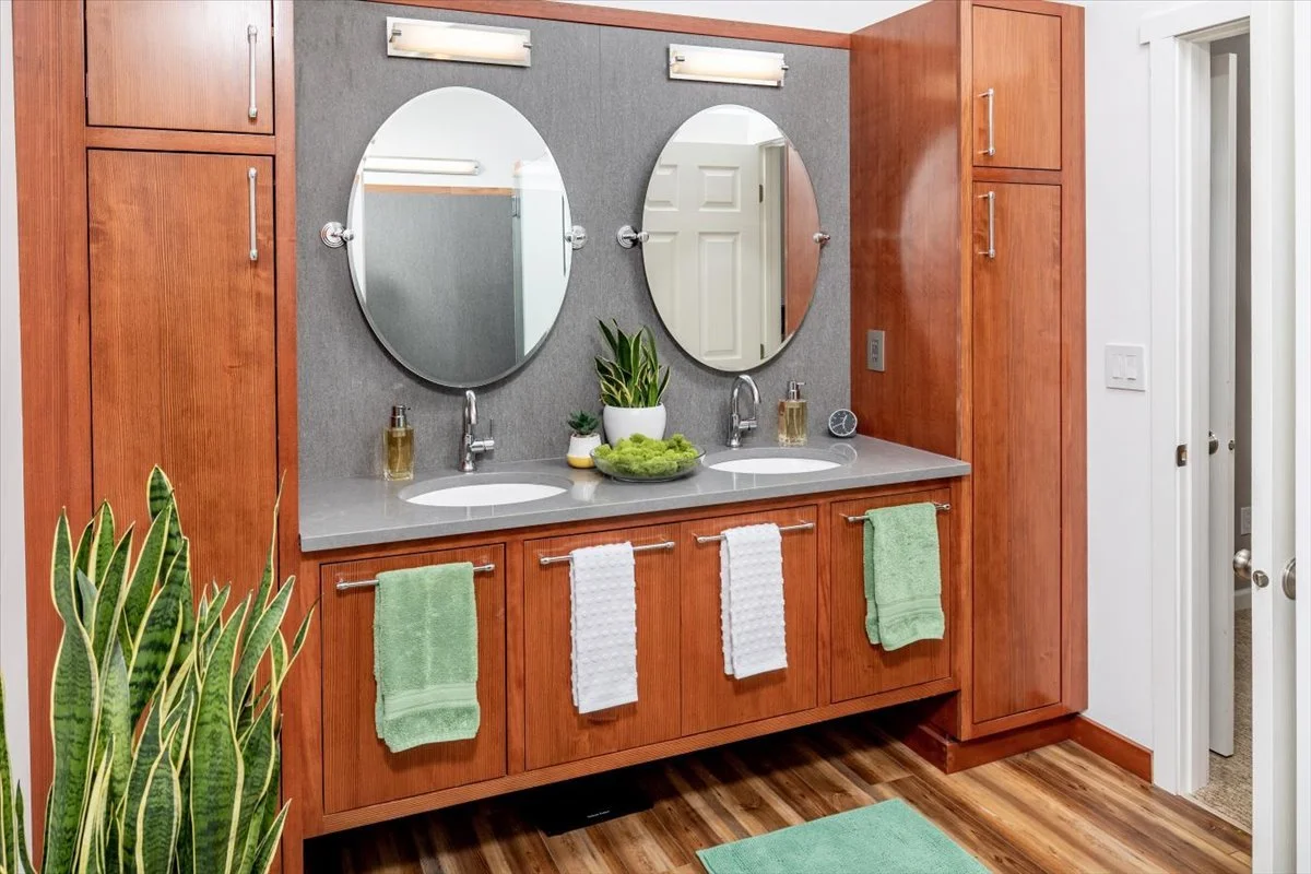 Primary Bathroom Oasis project by Red Carrot Design inc