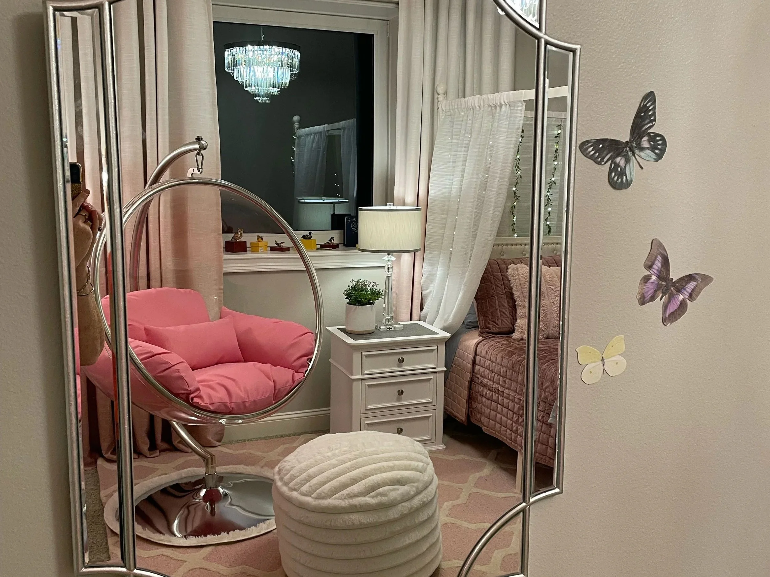 Vibrant teen bedroom sanctuary with modern furniture and colorful accents