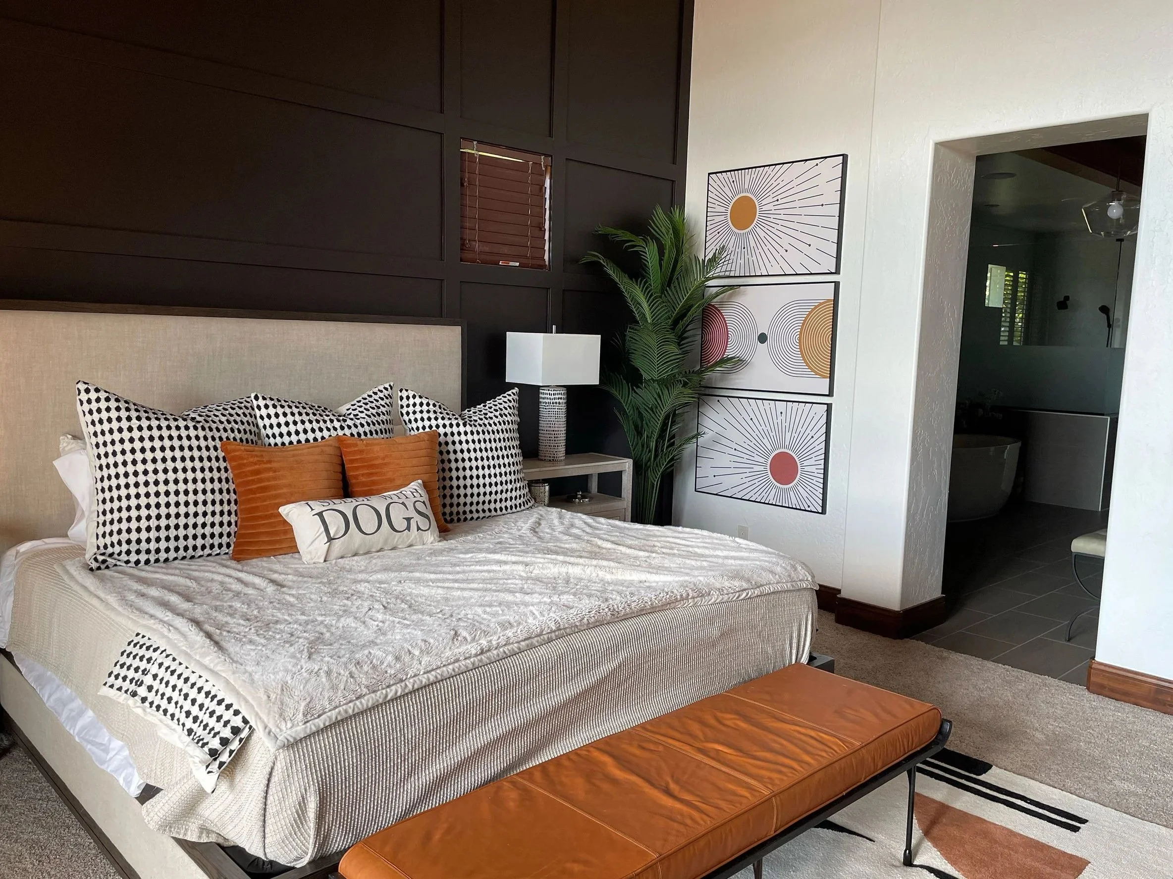 Modern lakeside home interior redesign with contemporary furniture