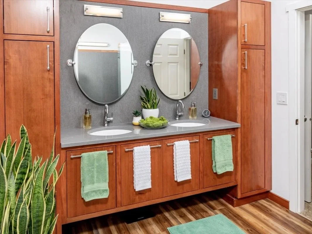 Primary Bathroom Refresh and Interior Styling by Red Carrot Design