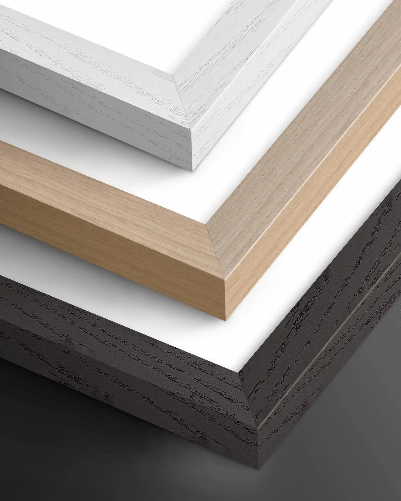 Premium wood frame colors